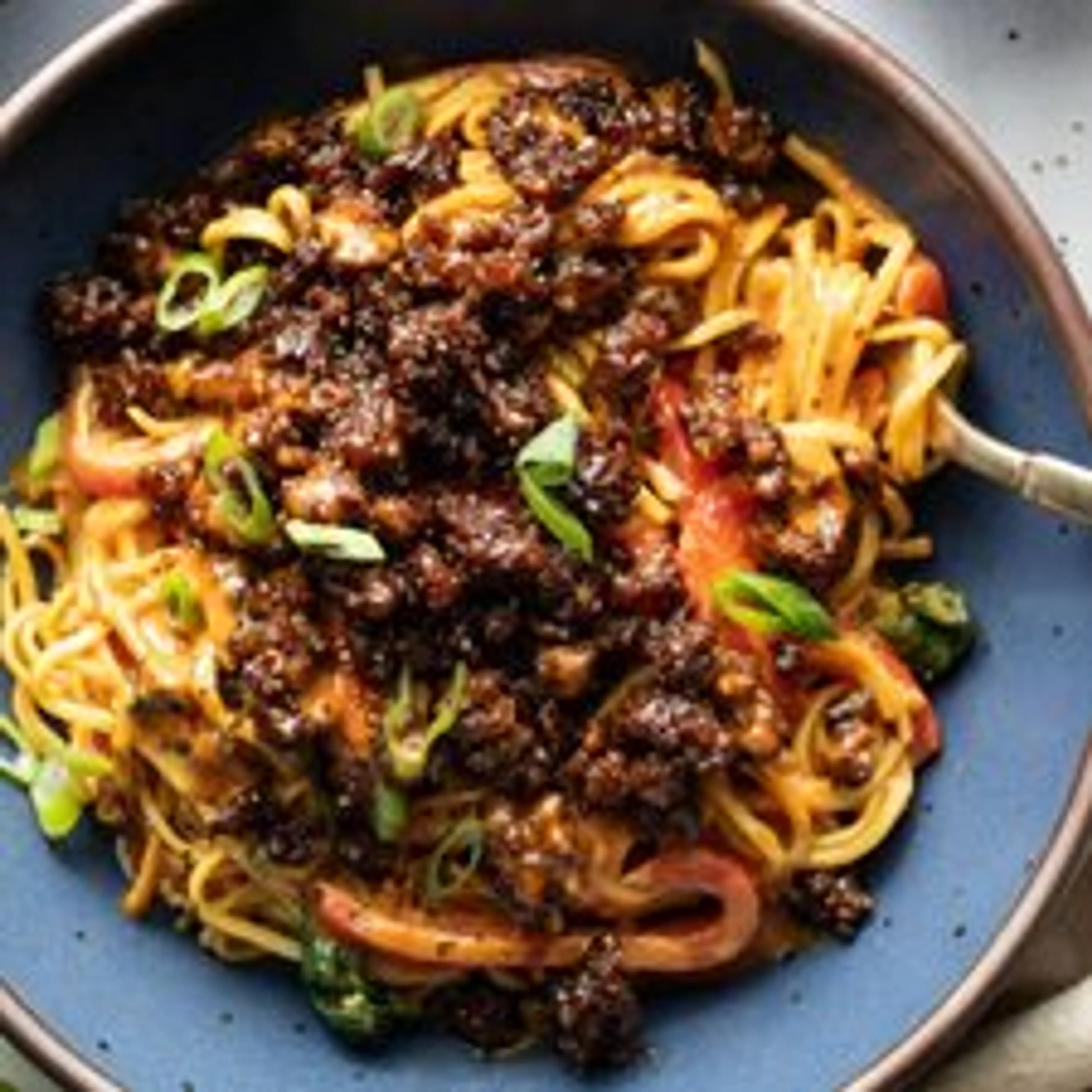 Caramelized Beef and Peanut Noodles