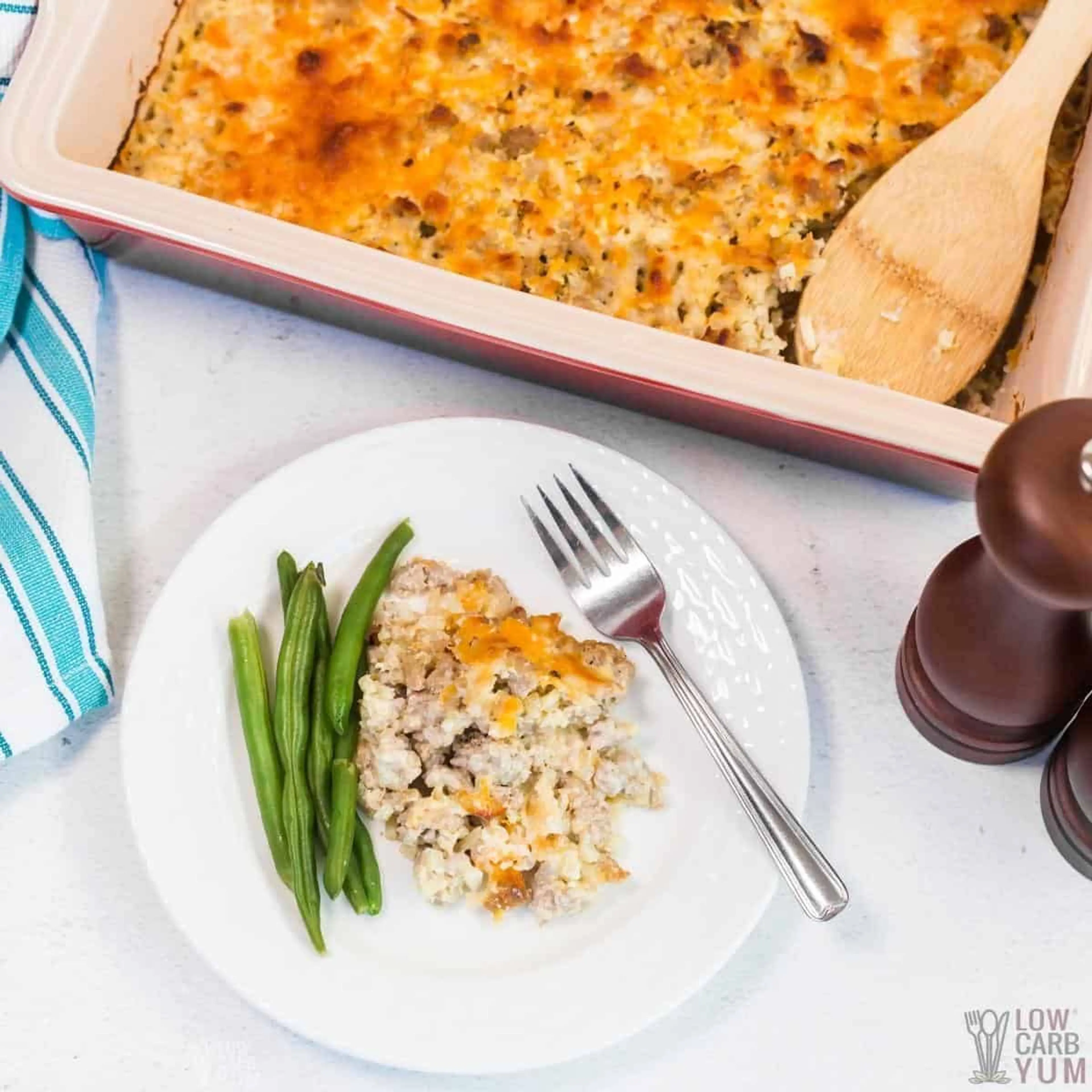 Ground Turkey Cauliflower Casserole