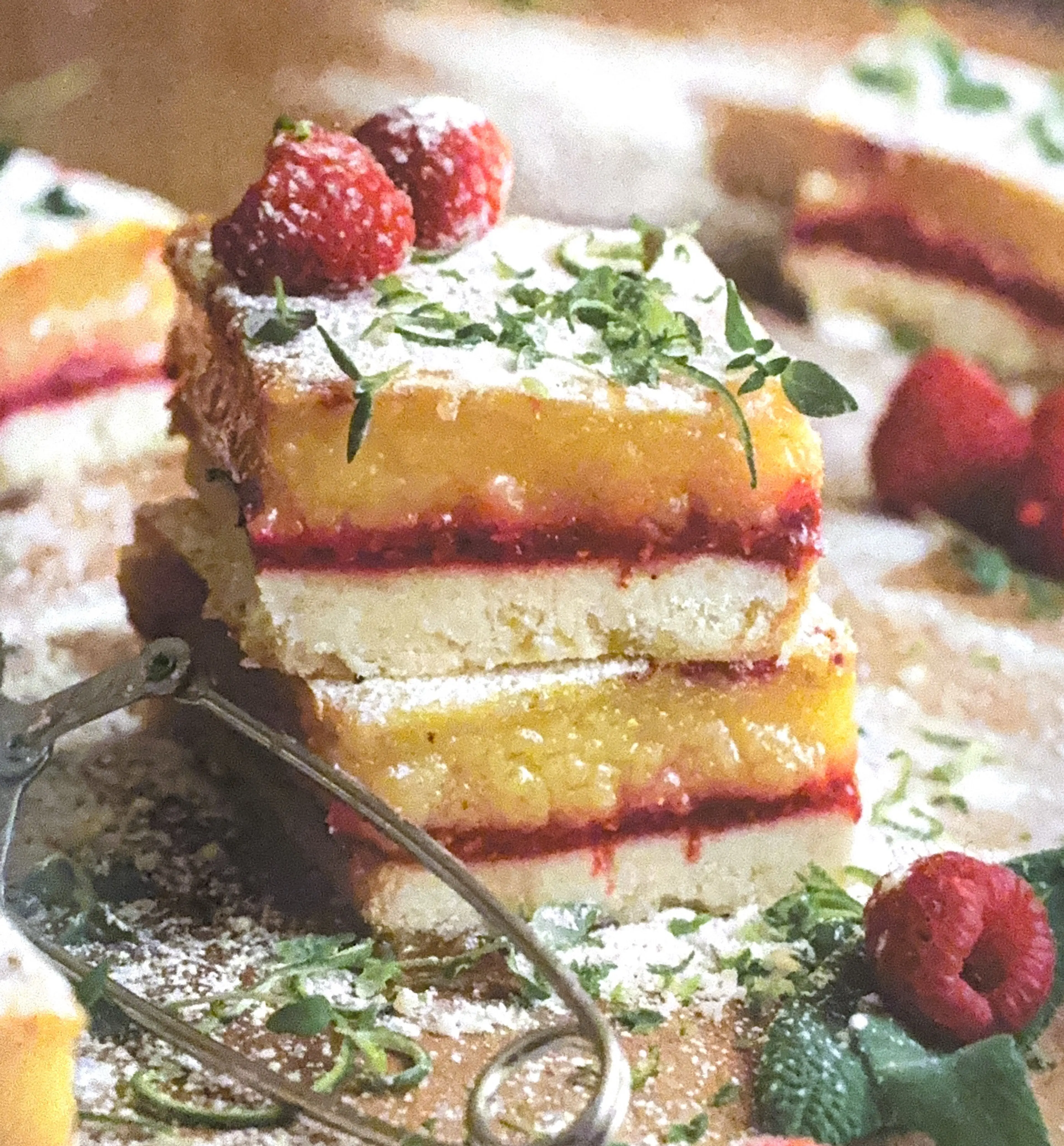 Raspberry Key Lime Bars