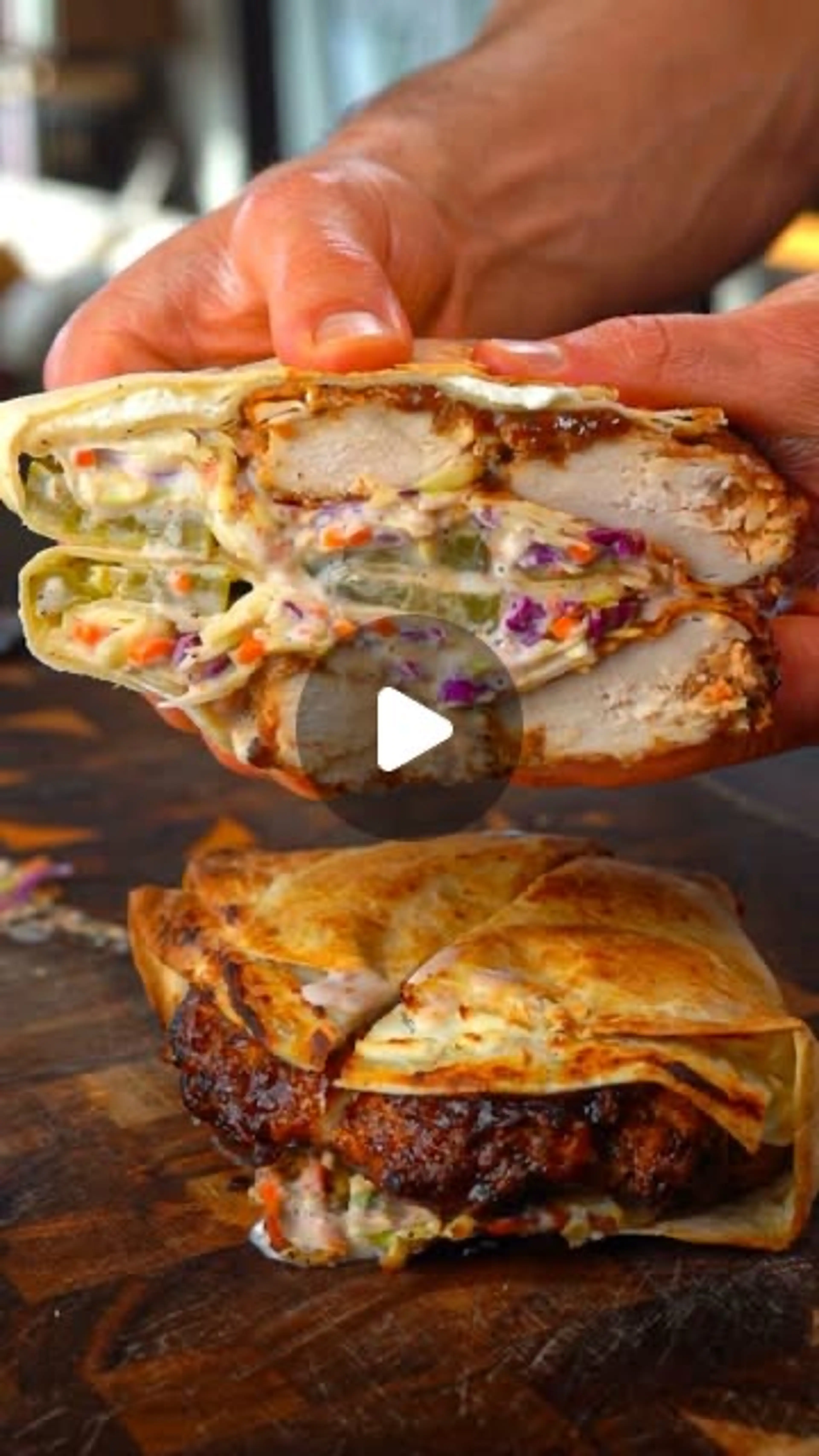 Nashville Hot Honey Chicken Crunch Wrap
