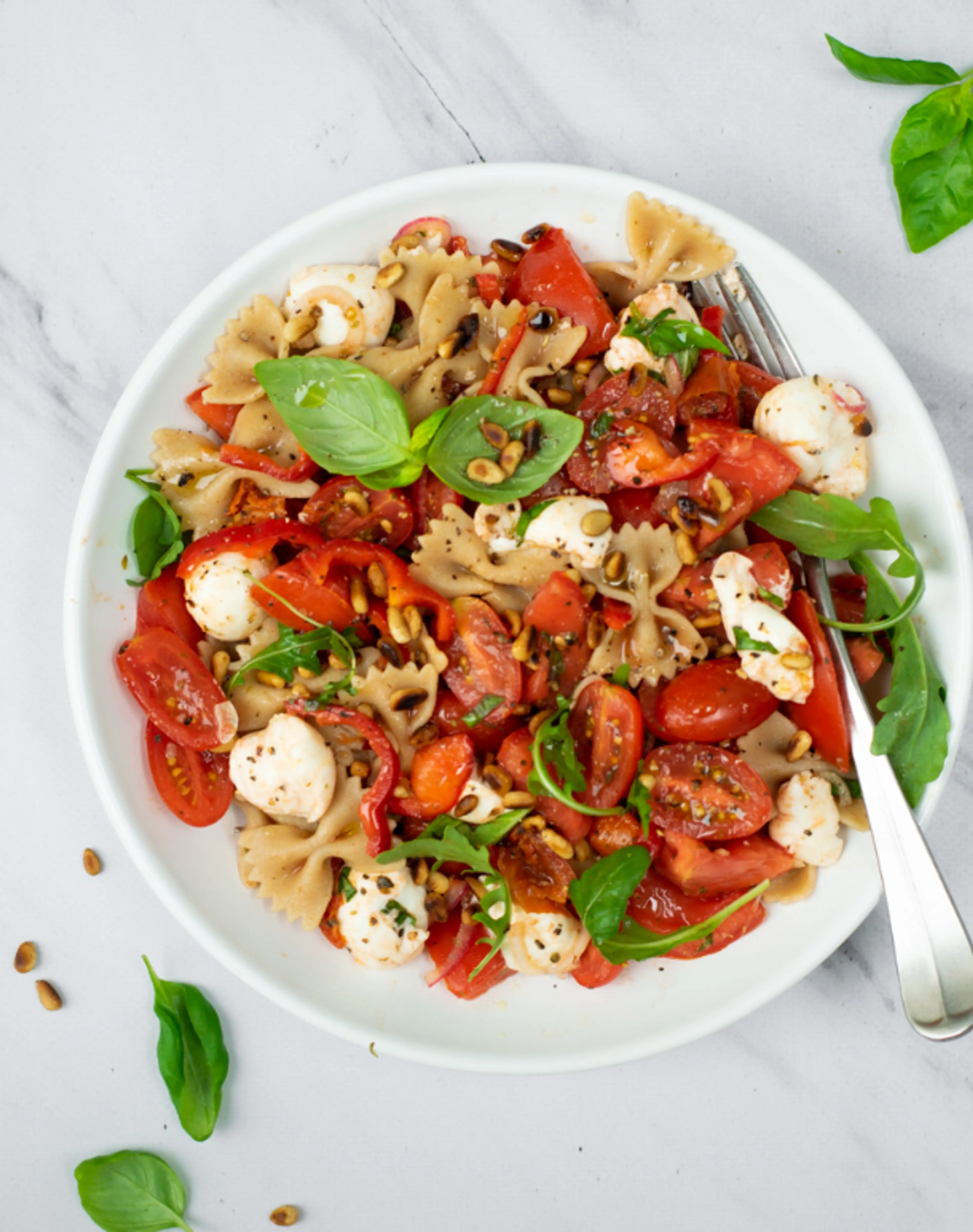 Pastasalade Caprese