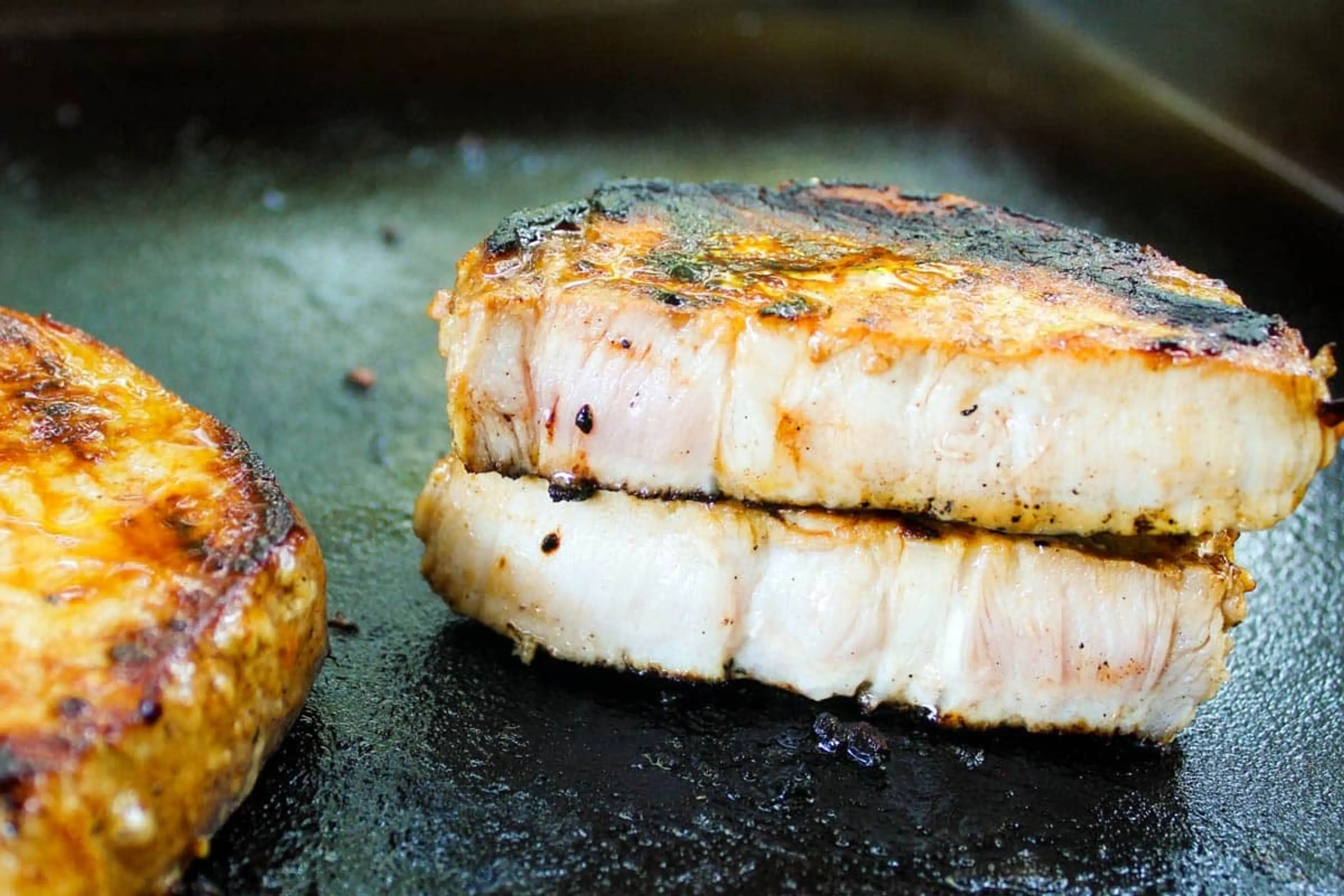 The Food Hussy Blackstone Pork Chops