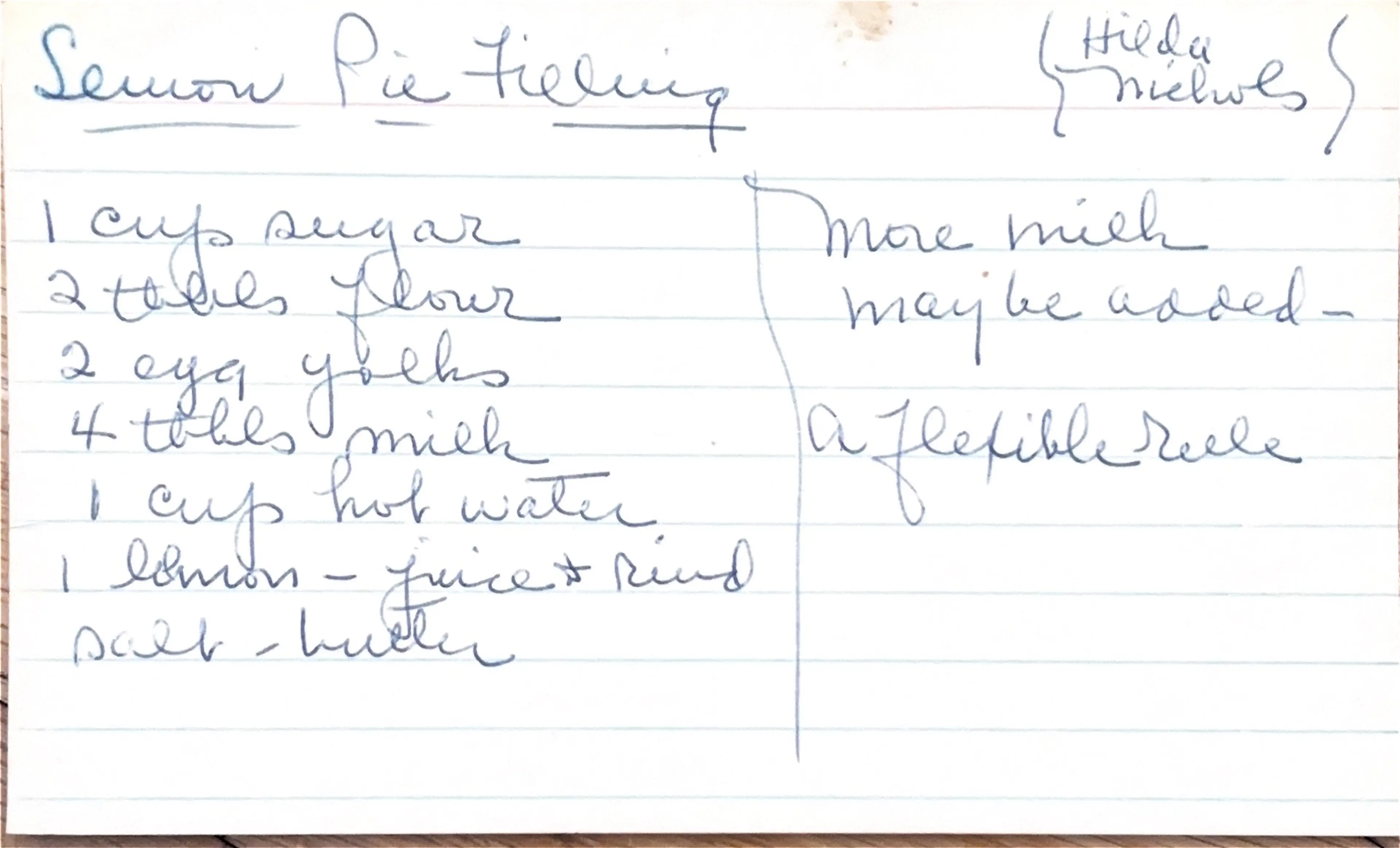 Lemon Pie Filling