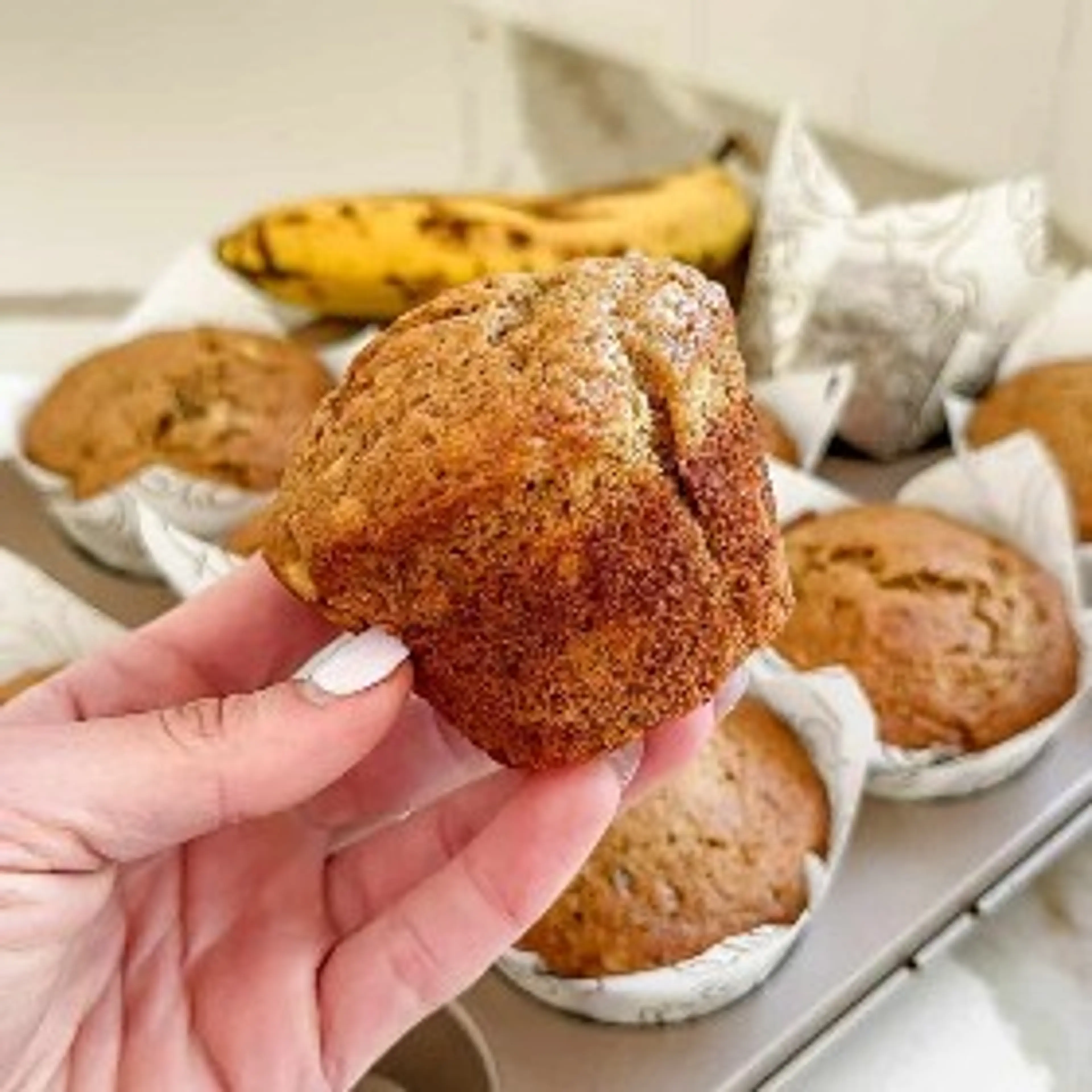 Sourdough Discard Banana Bread Muffins