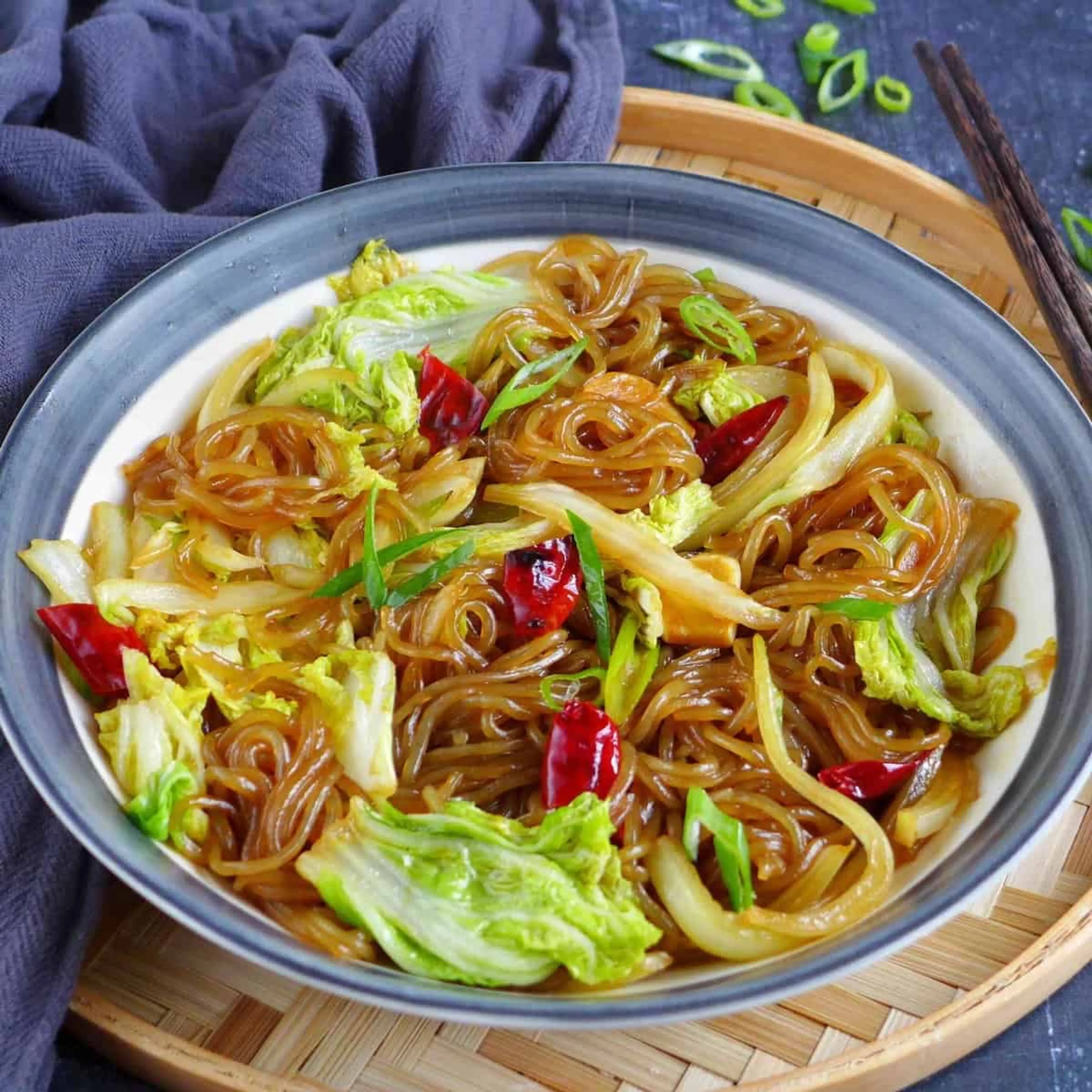 Glass Noodles with Napa Cabbage (白菜炖粉条)