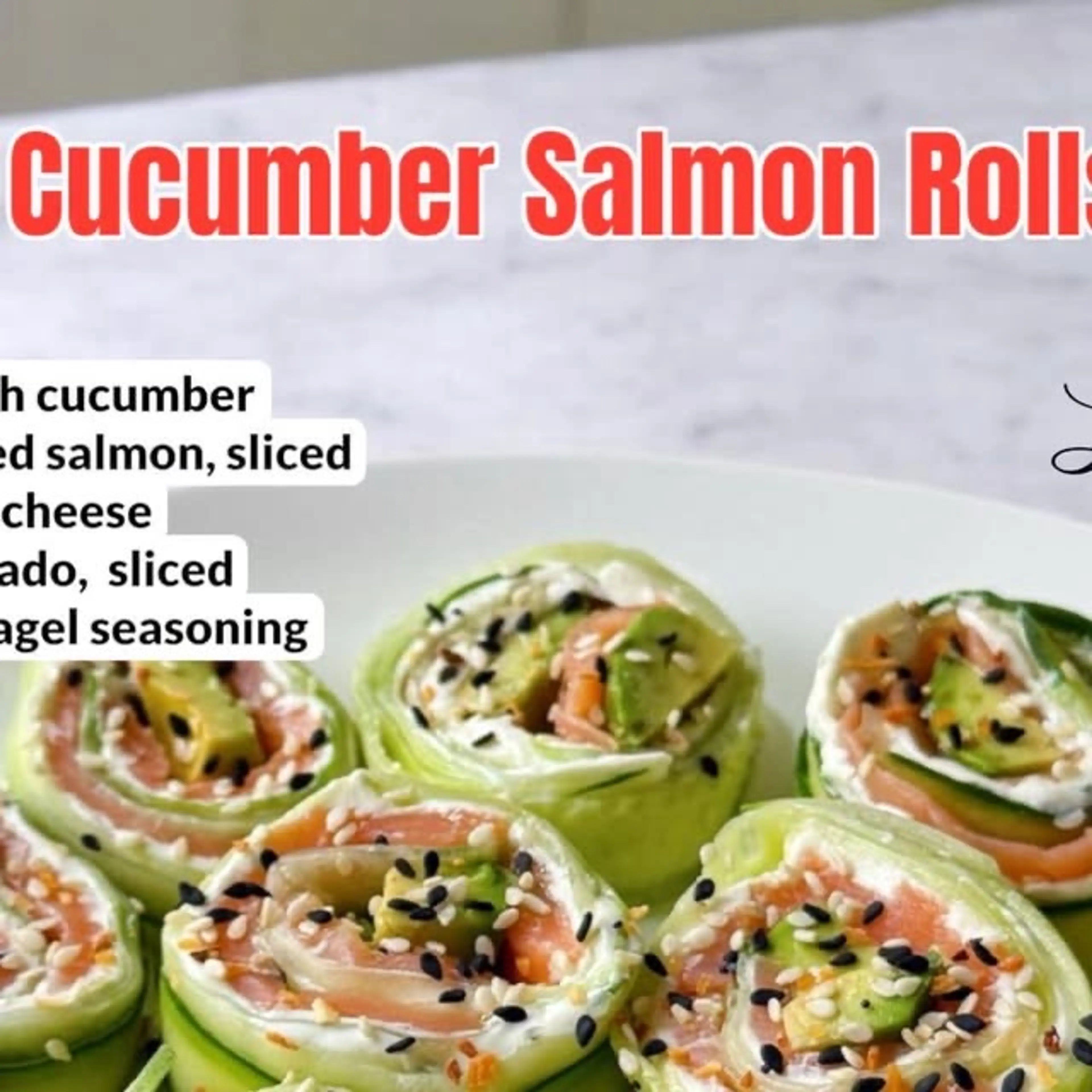 Cucumber Salmon Rolls