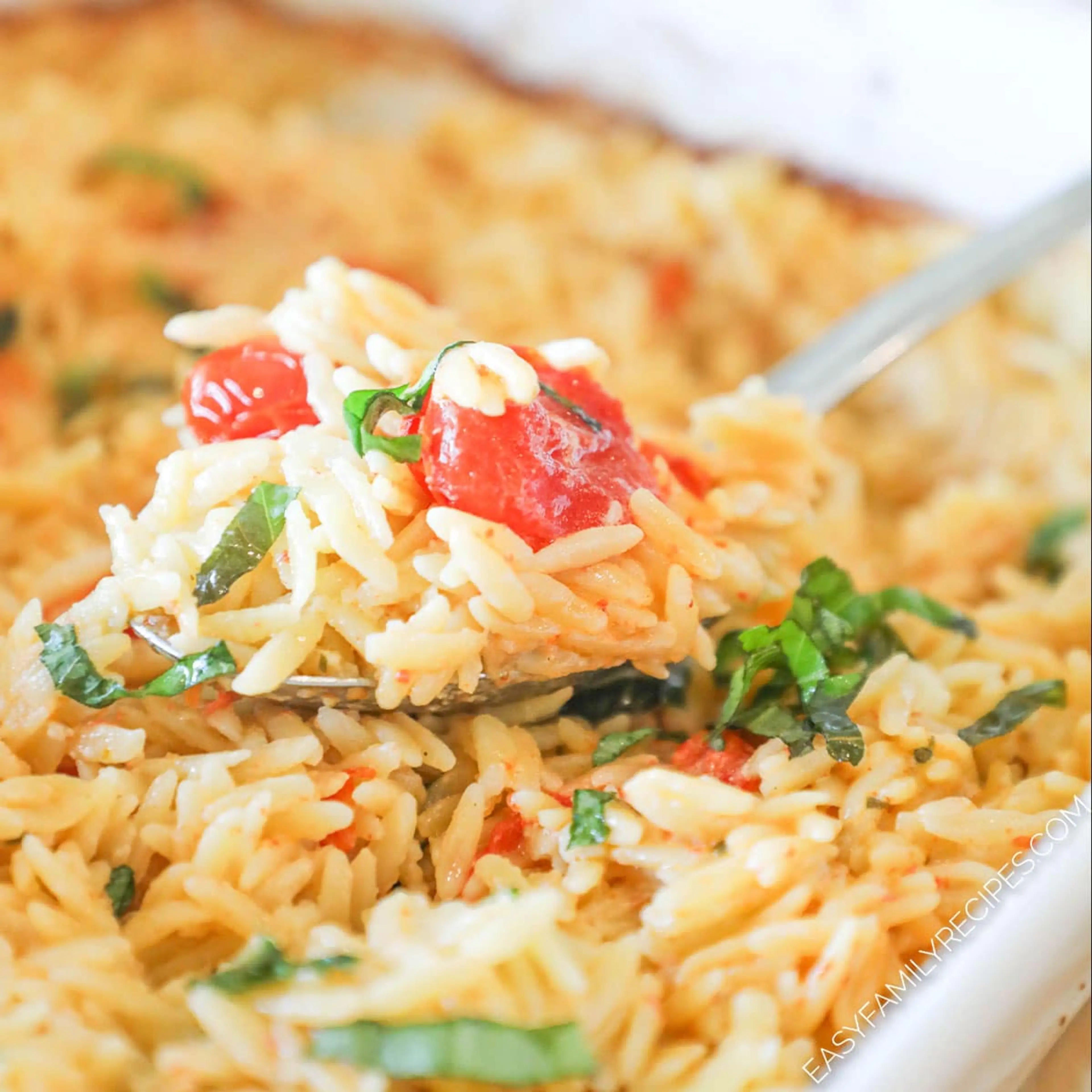 Creamy Boursin Baked Orzo