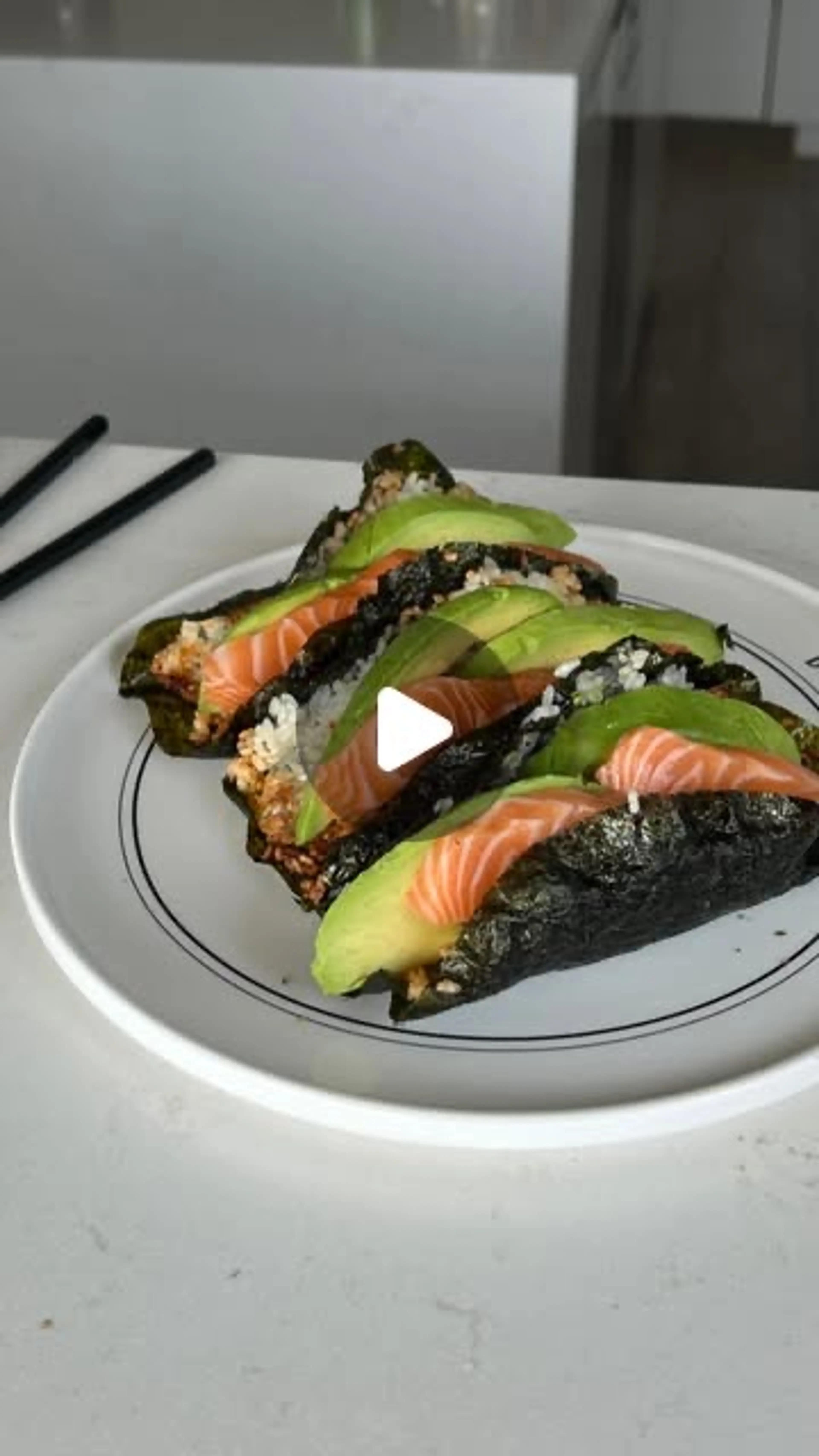 Crispy Air Fryer Sushi Tacos