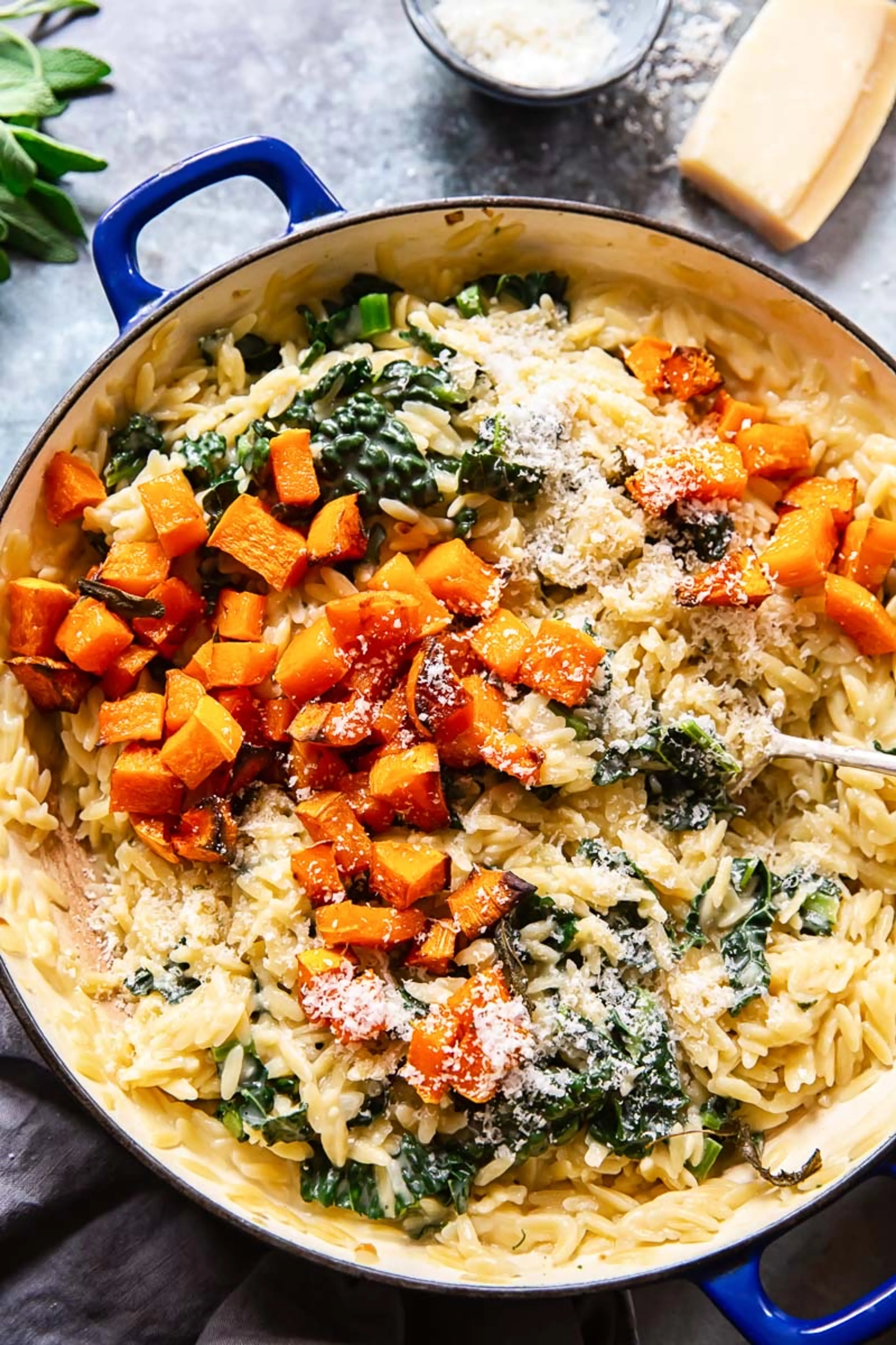 Creamy Roasted Butternut Squash Orzo