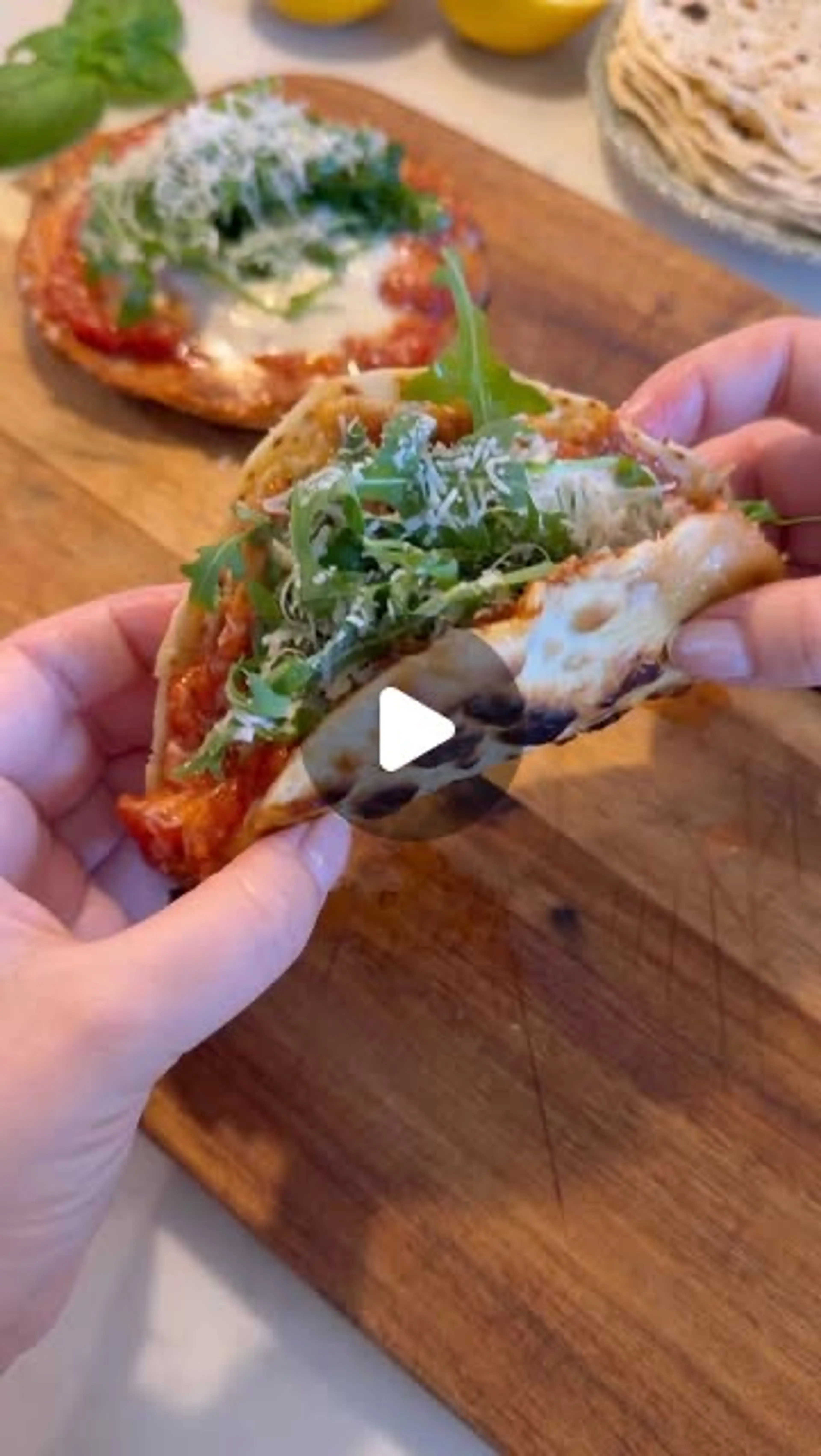 Chicken Parm Smashed Tacos