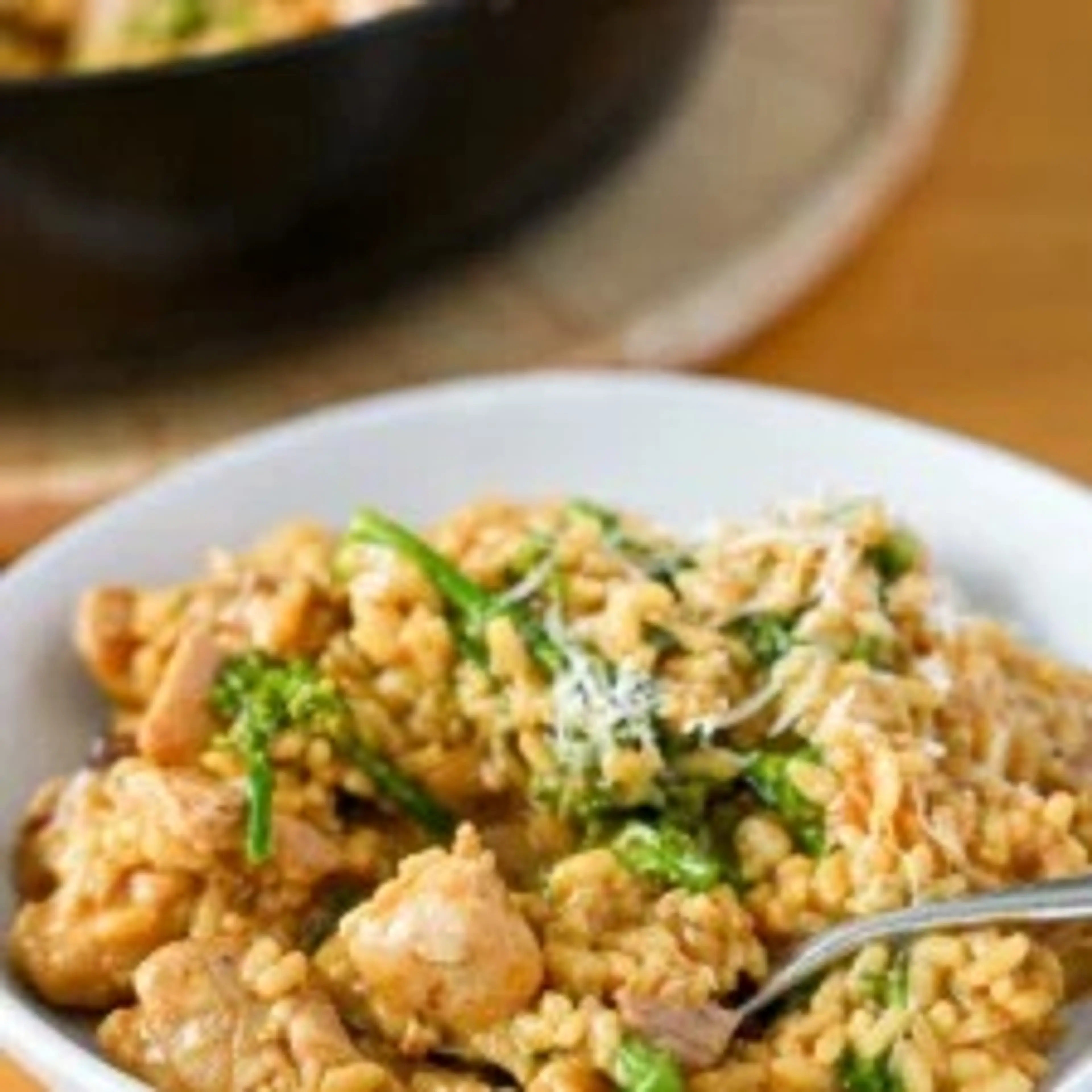 Cheesy Chicken and Broccolini Rice