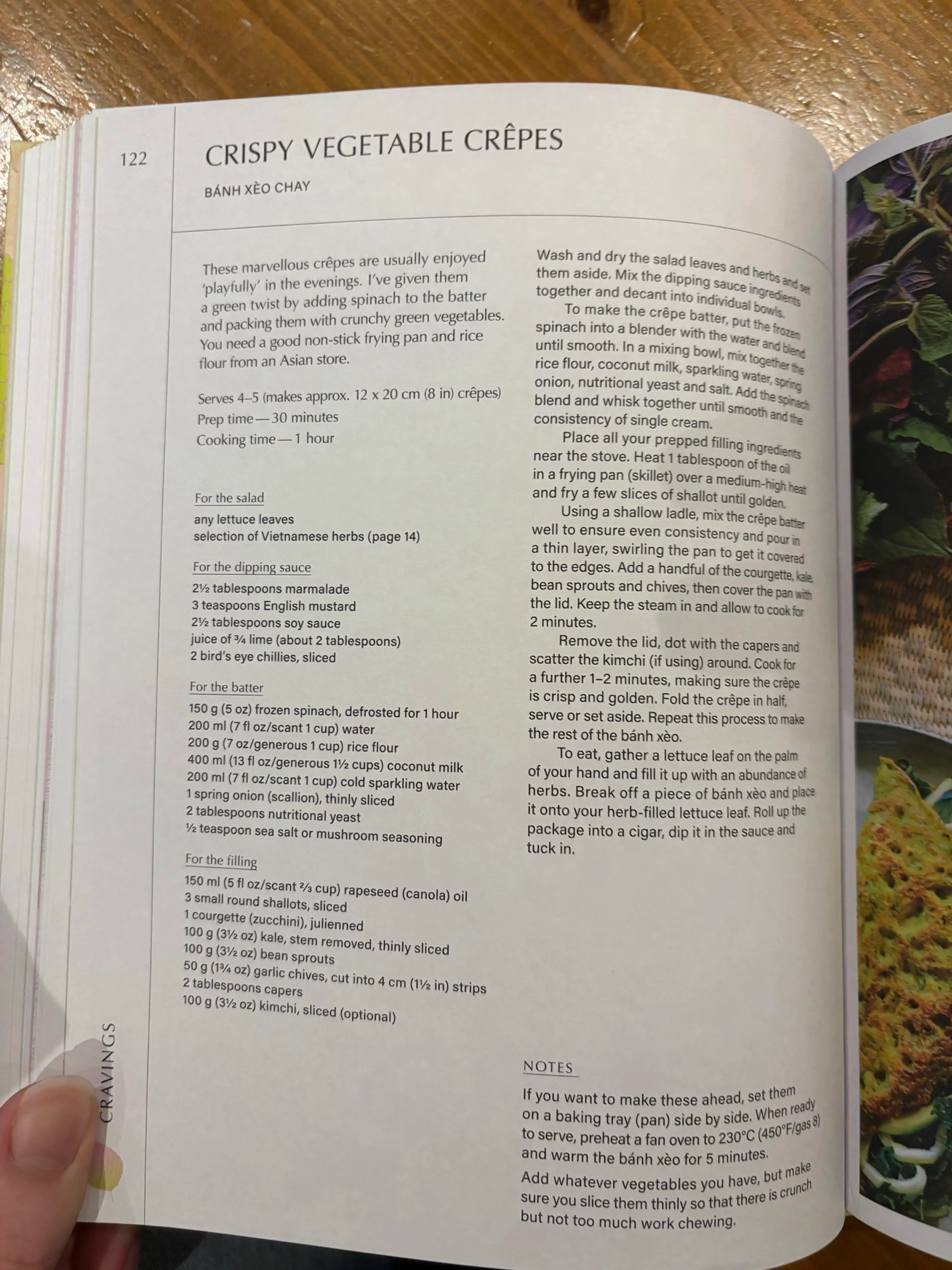 CRISPY VEGETABLE CRÊPES 122 BÁNH XÈO CHAY