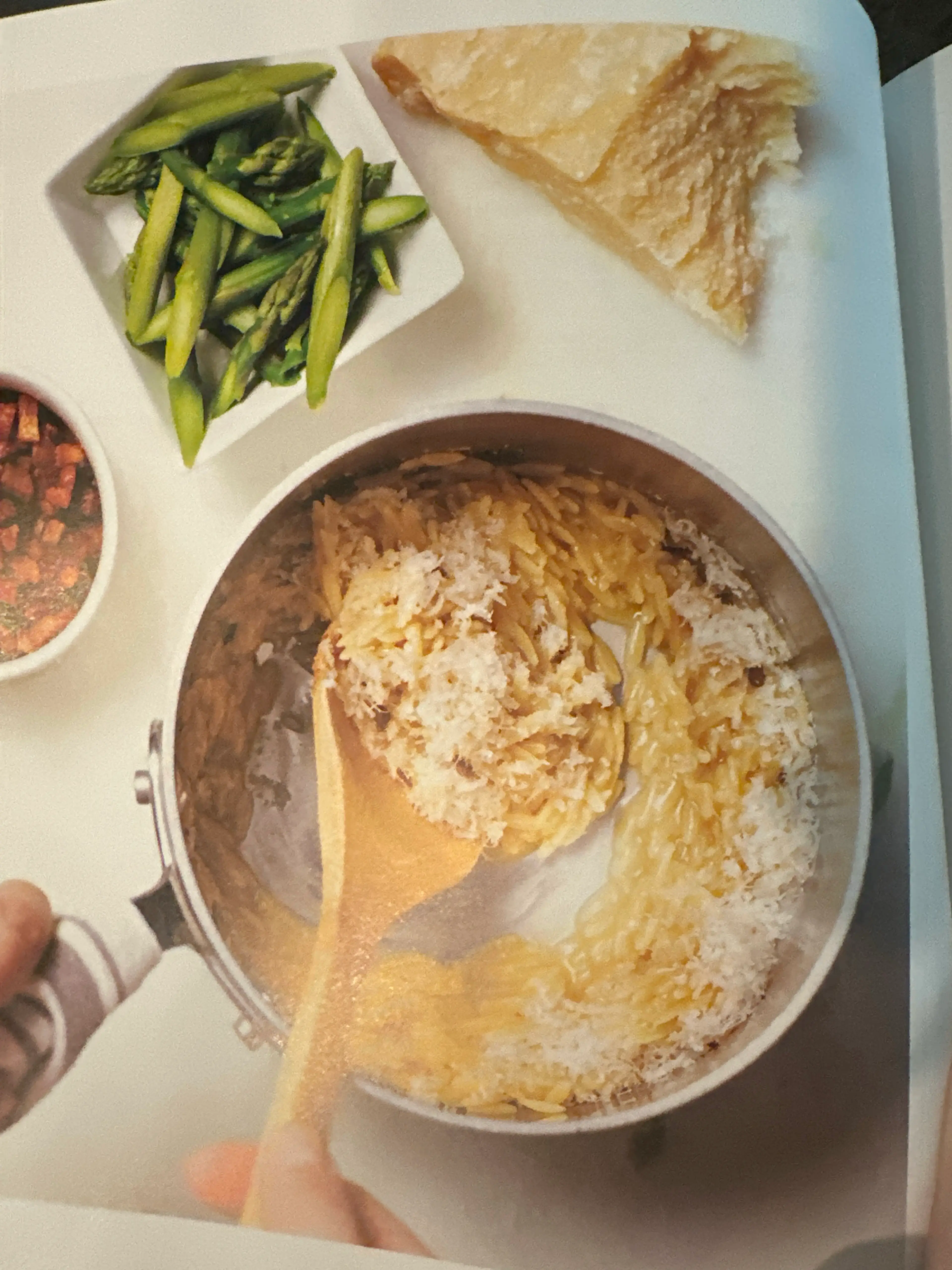 creamy orzo with parmesan