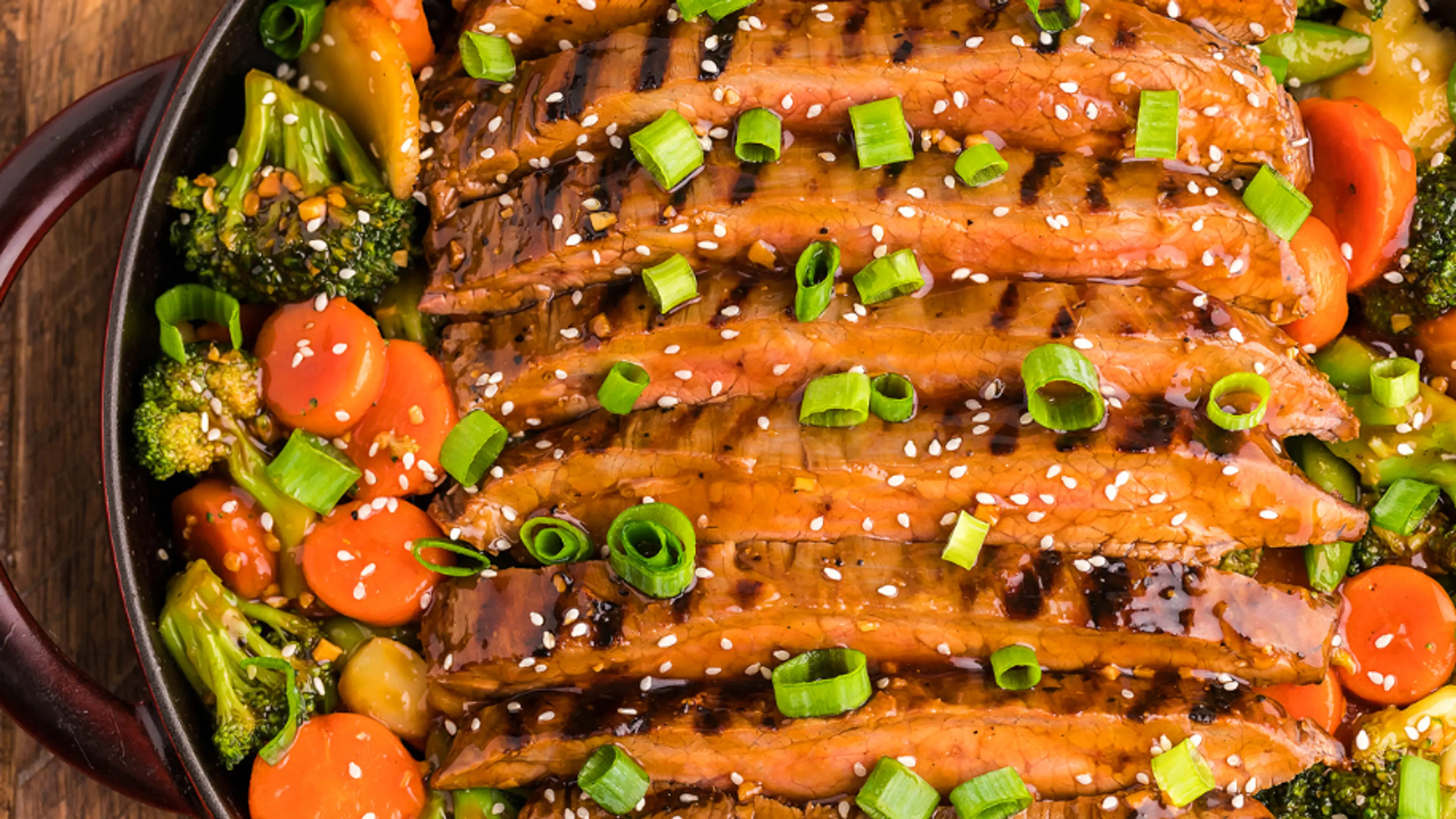 Teriyaki Flank Steak and Veggies