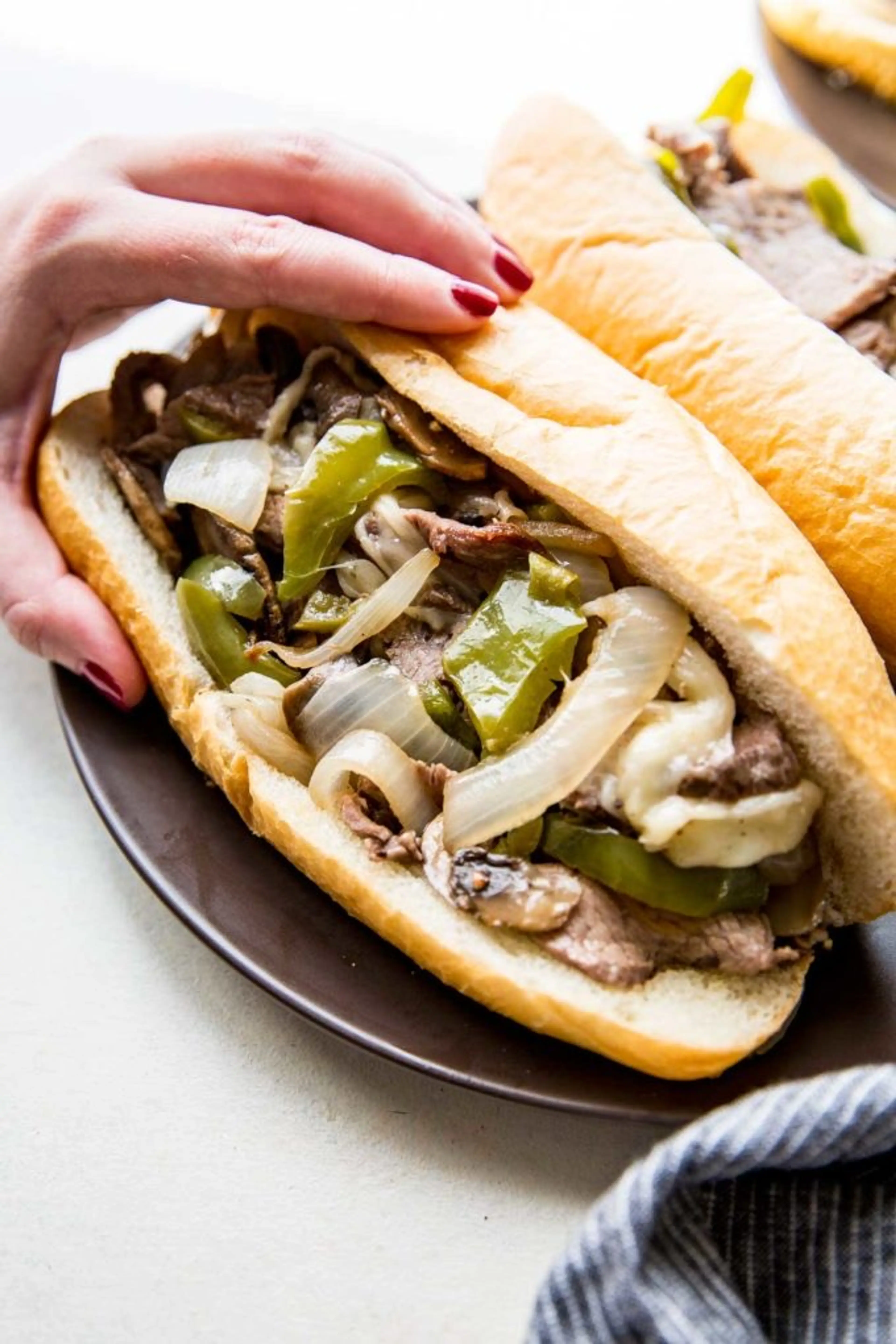 Sheet Pan Philly Cheese Steak