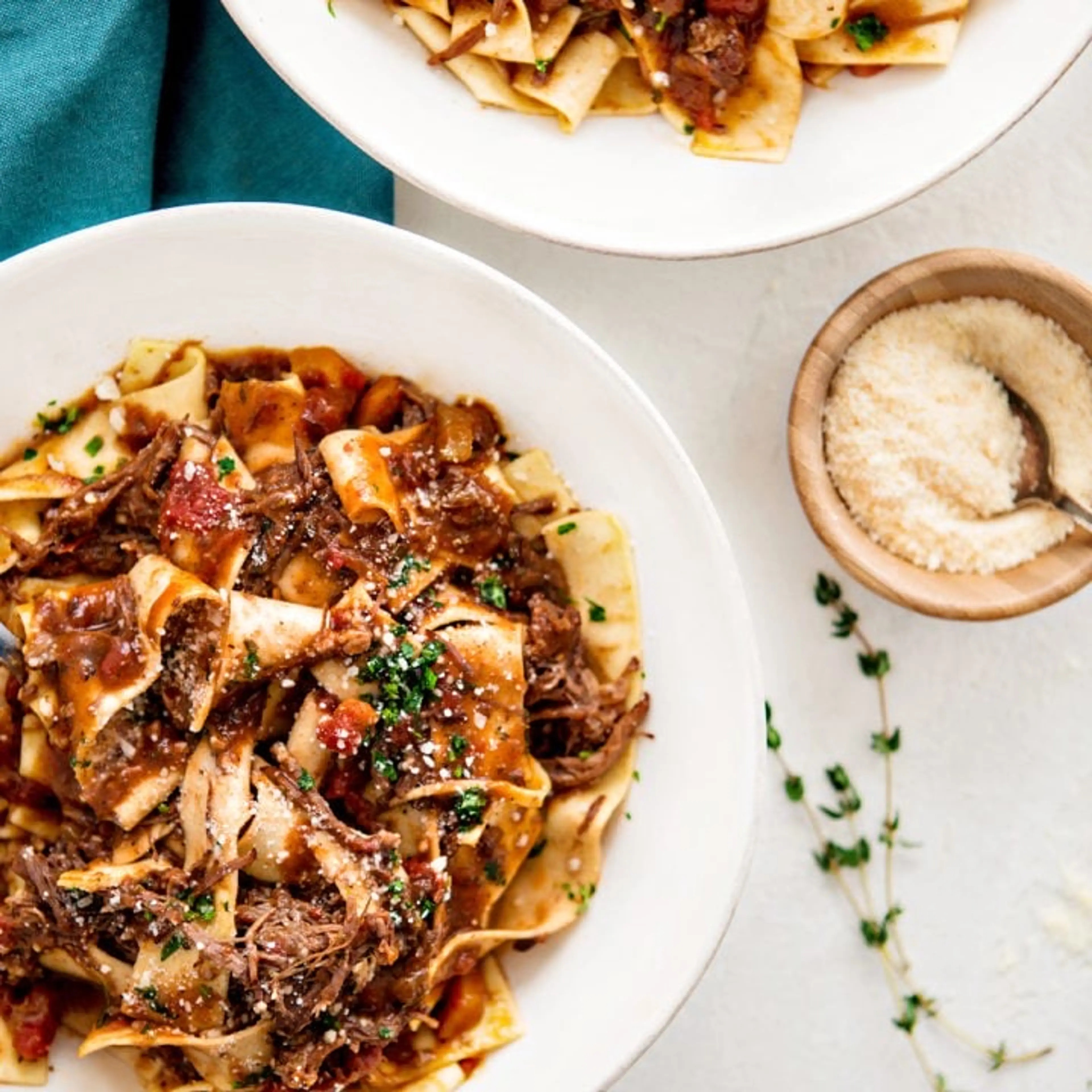 Instant Pot Italian Beef Ragu with Pappardelle