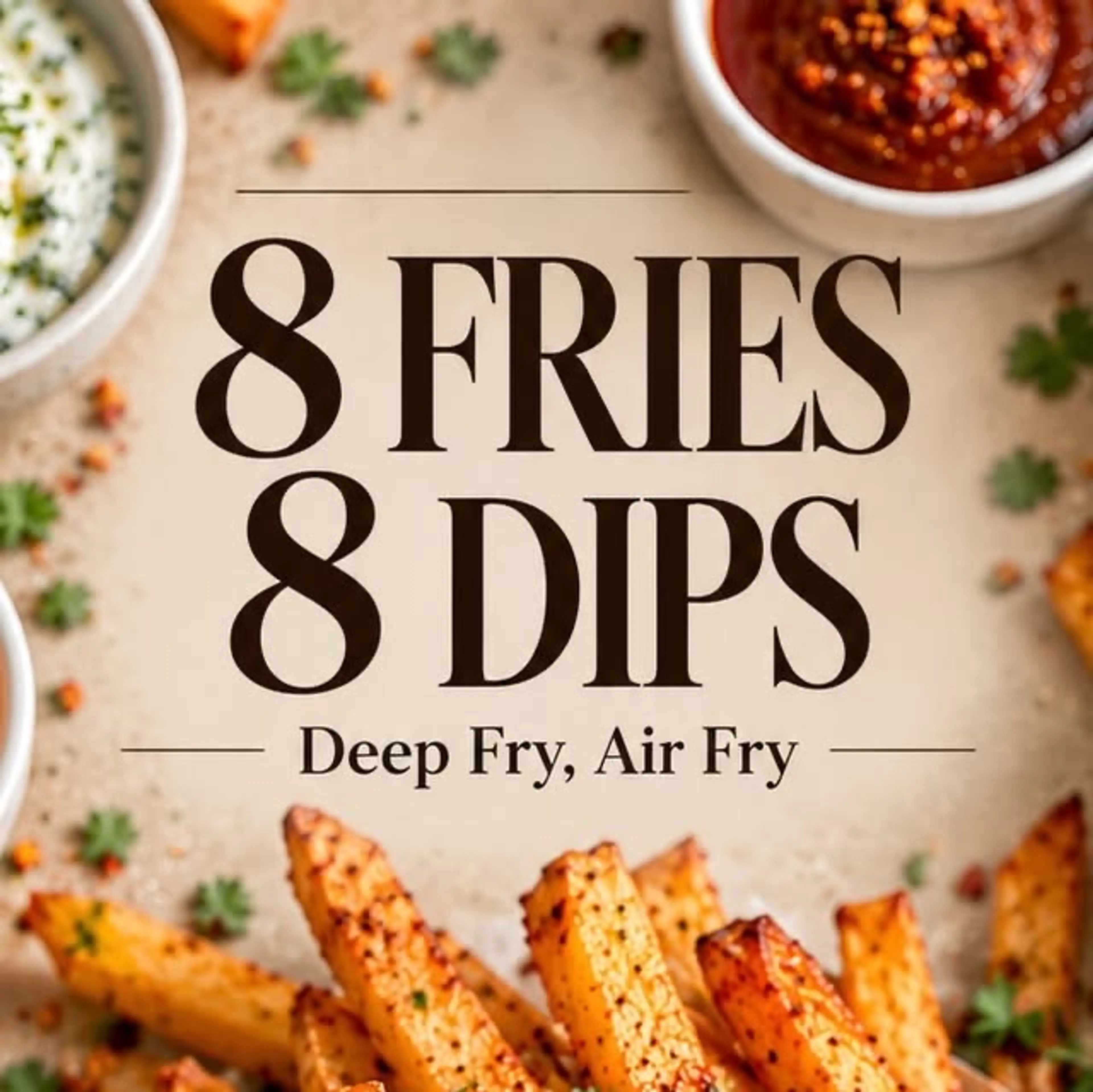 8 Fries • 8 Sauces ~  Follow & Comment “yes”  to Get Printab