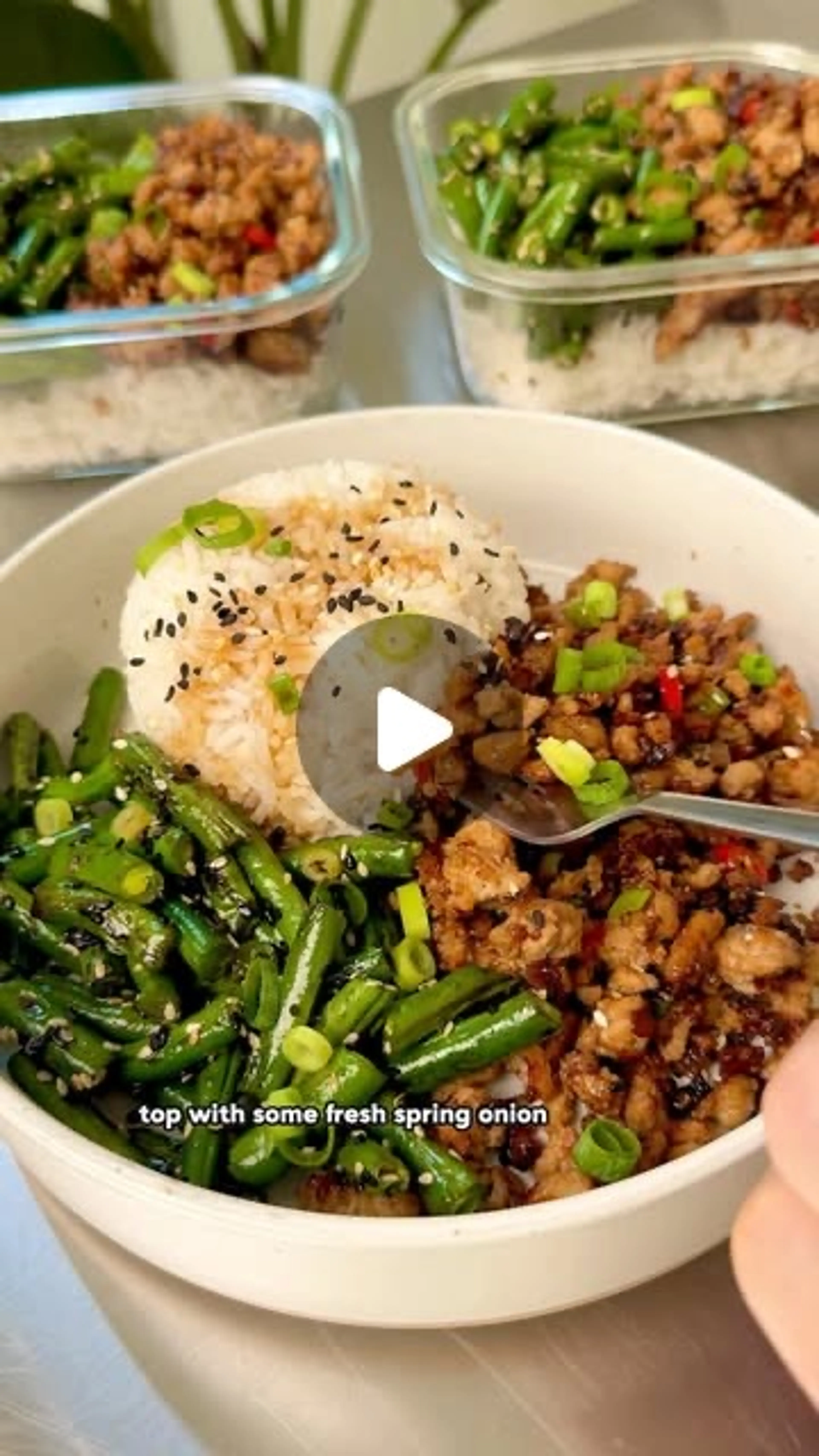 Sesame Ground chicken