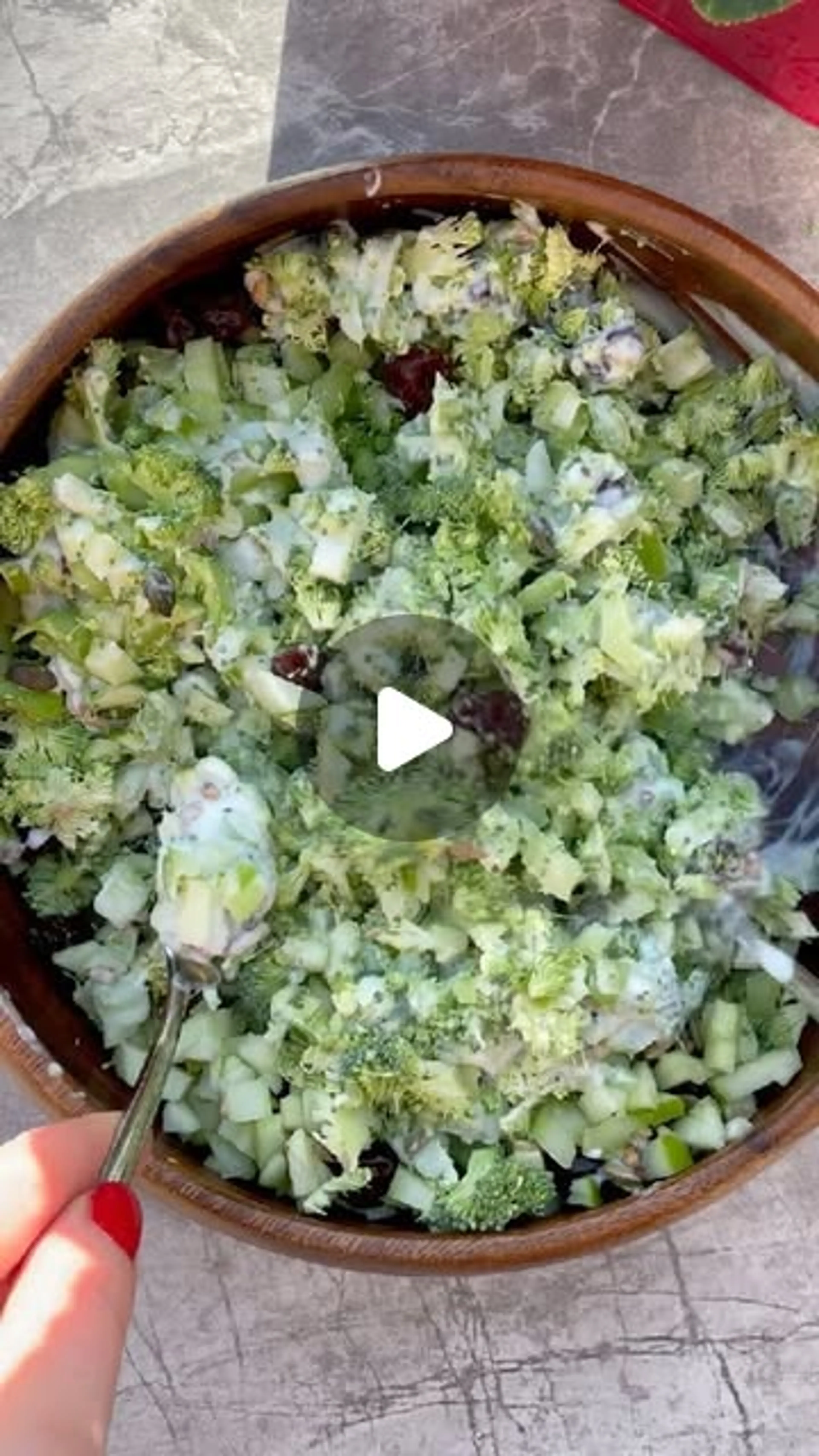 Raw Broccoli Salad