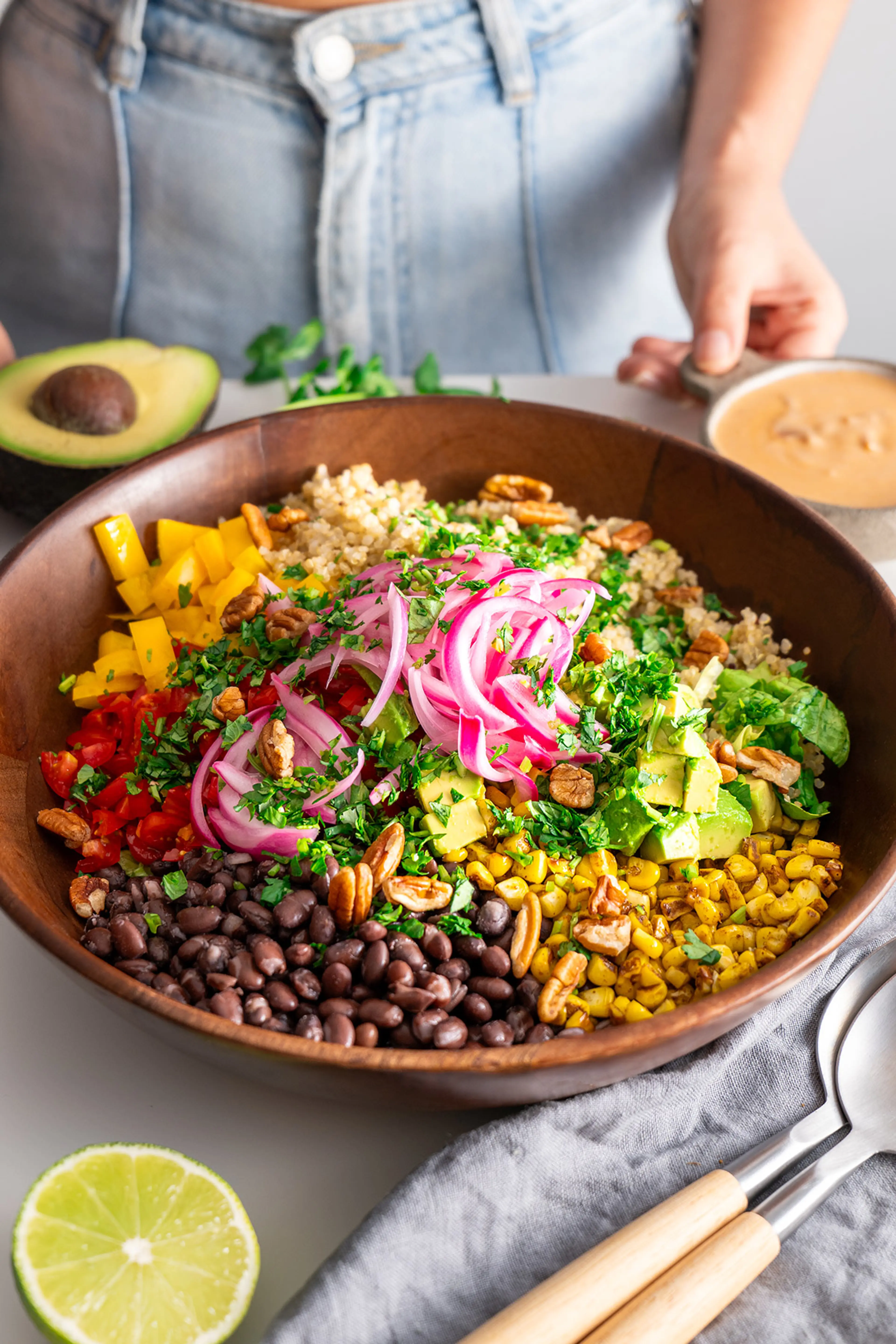 Chopped Southwest Salad with Chipotle Dressing