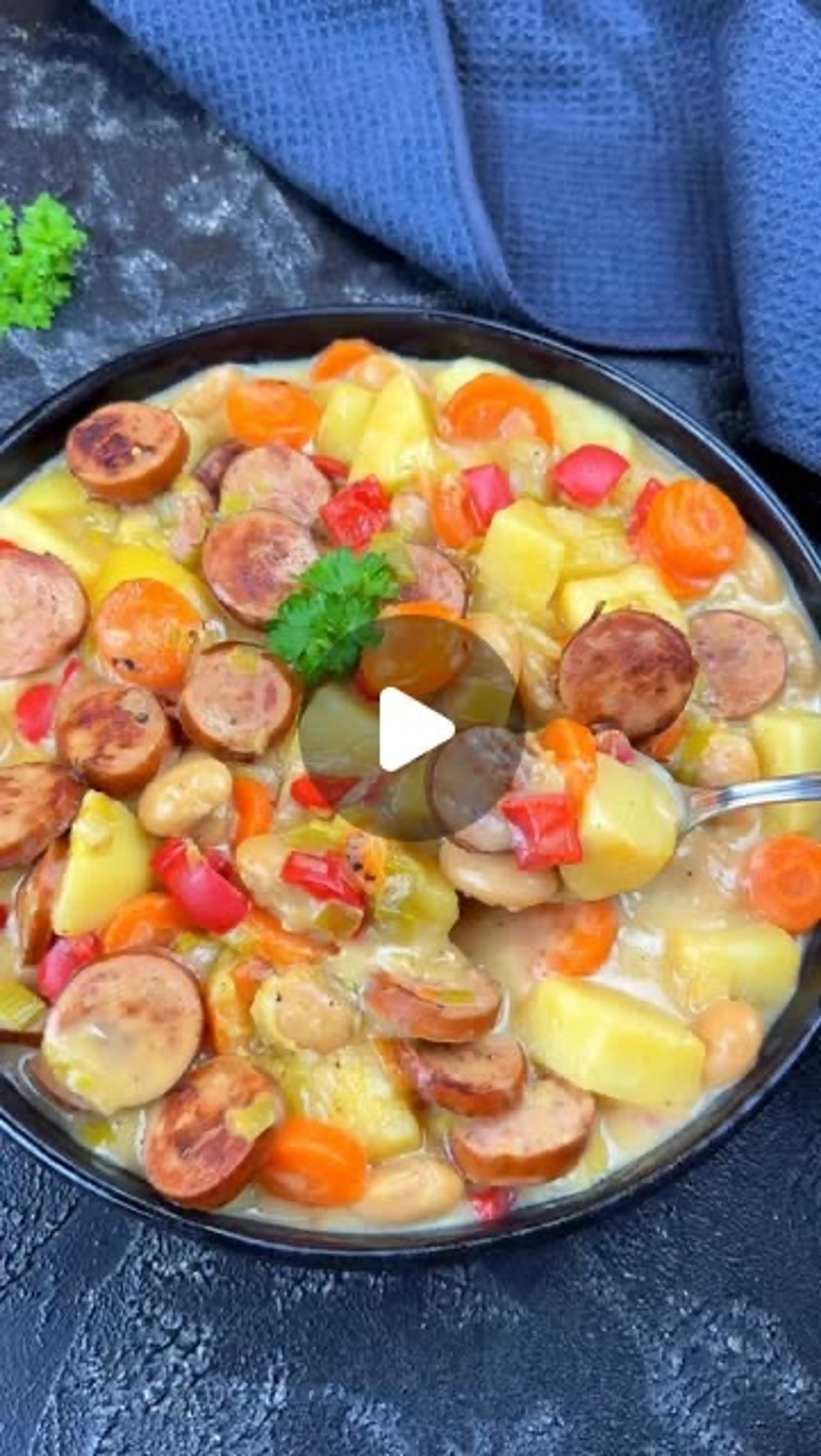 Herbsteintopf Mit Krakauer