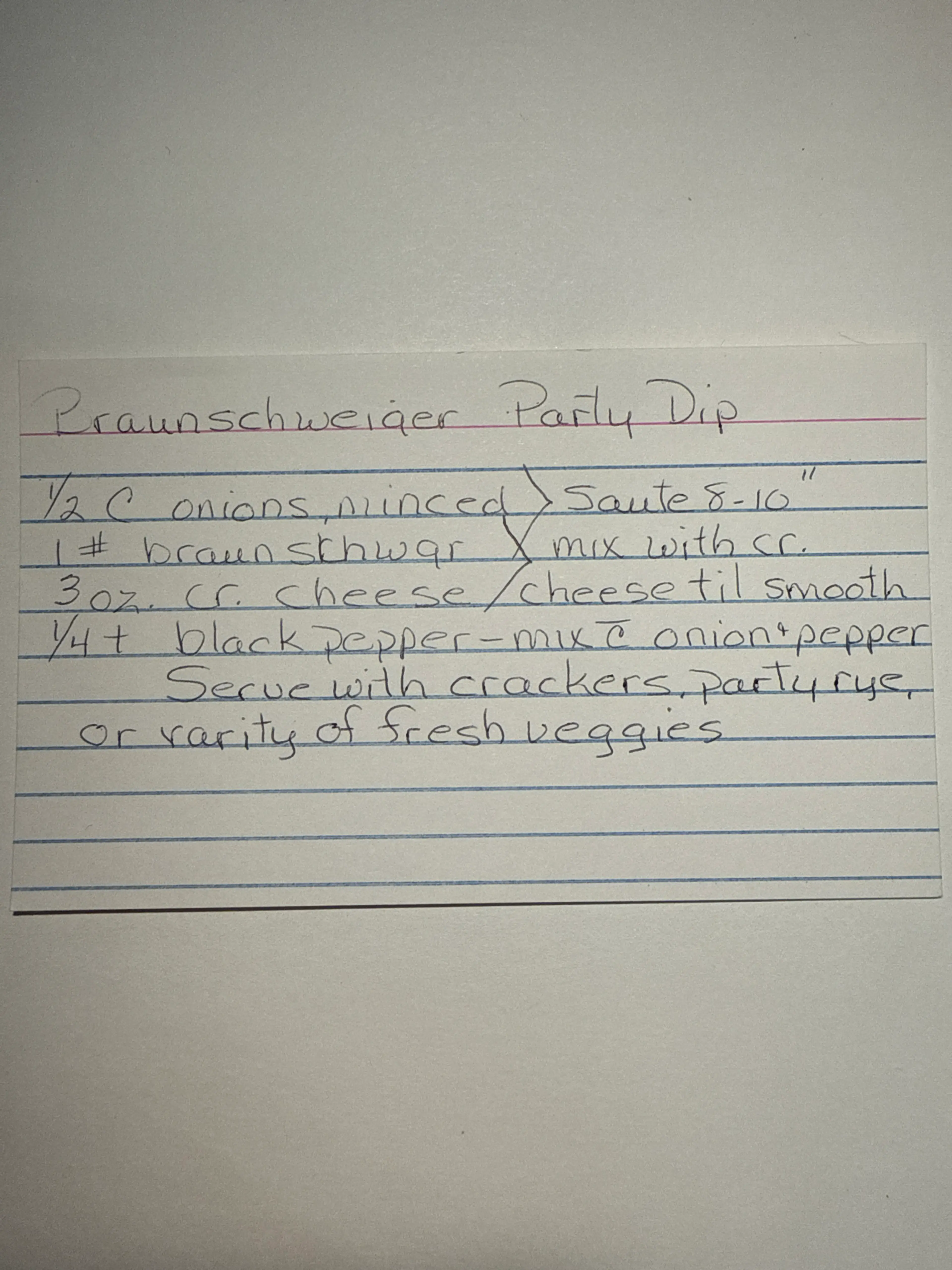 Braunschweiger Party Dip