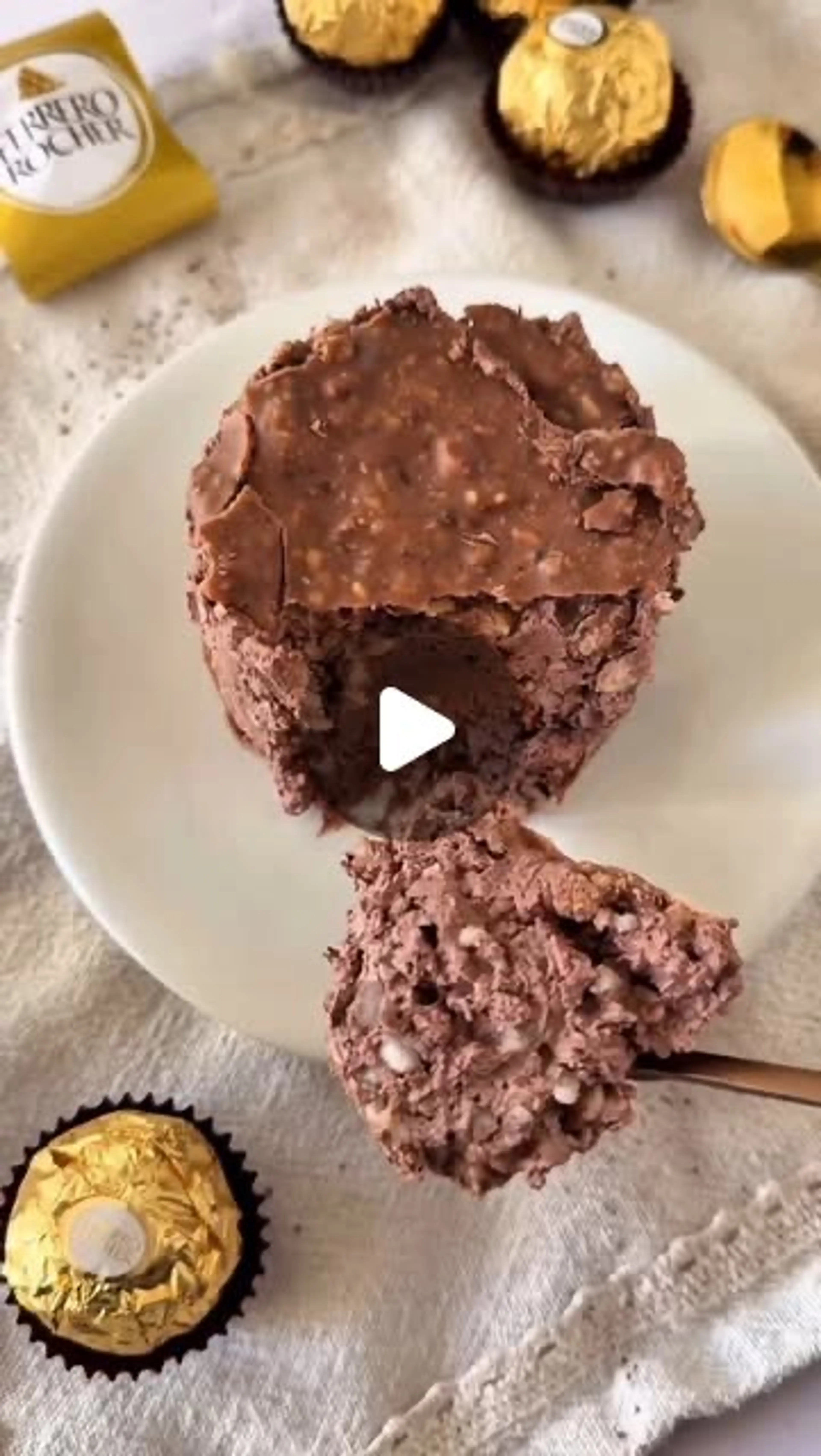 Overnight Puffed rice ferrero rocher