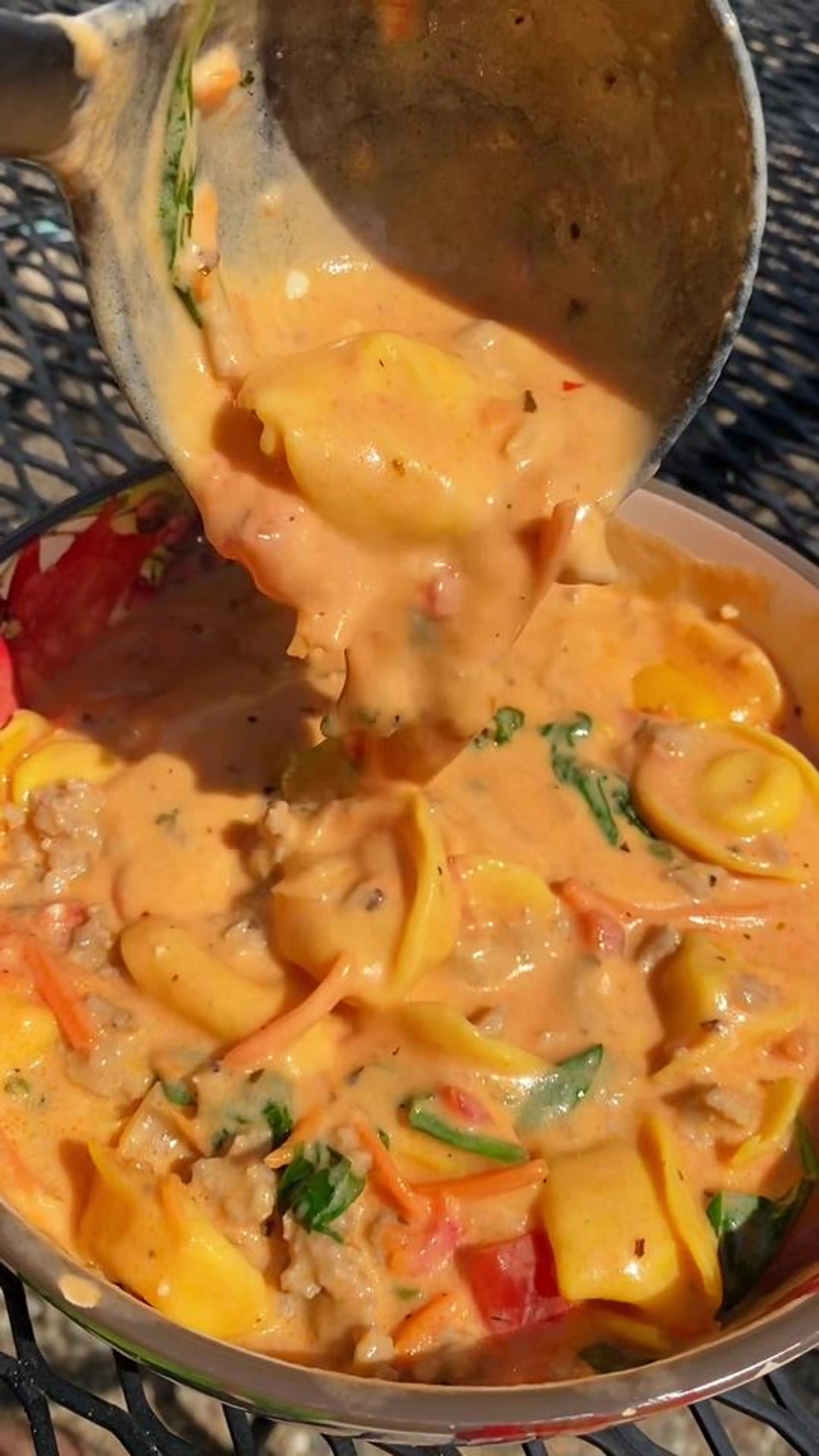 Creamy Tortellini & Sausage Soup