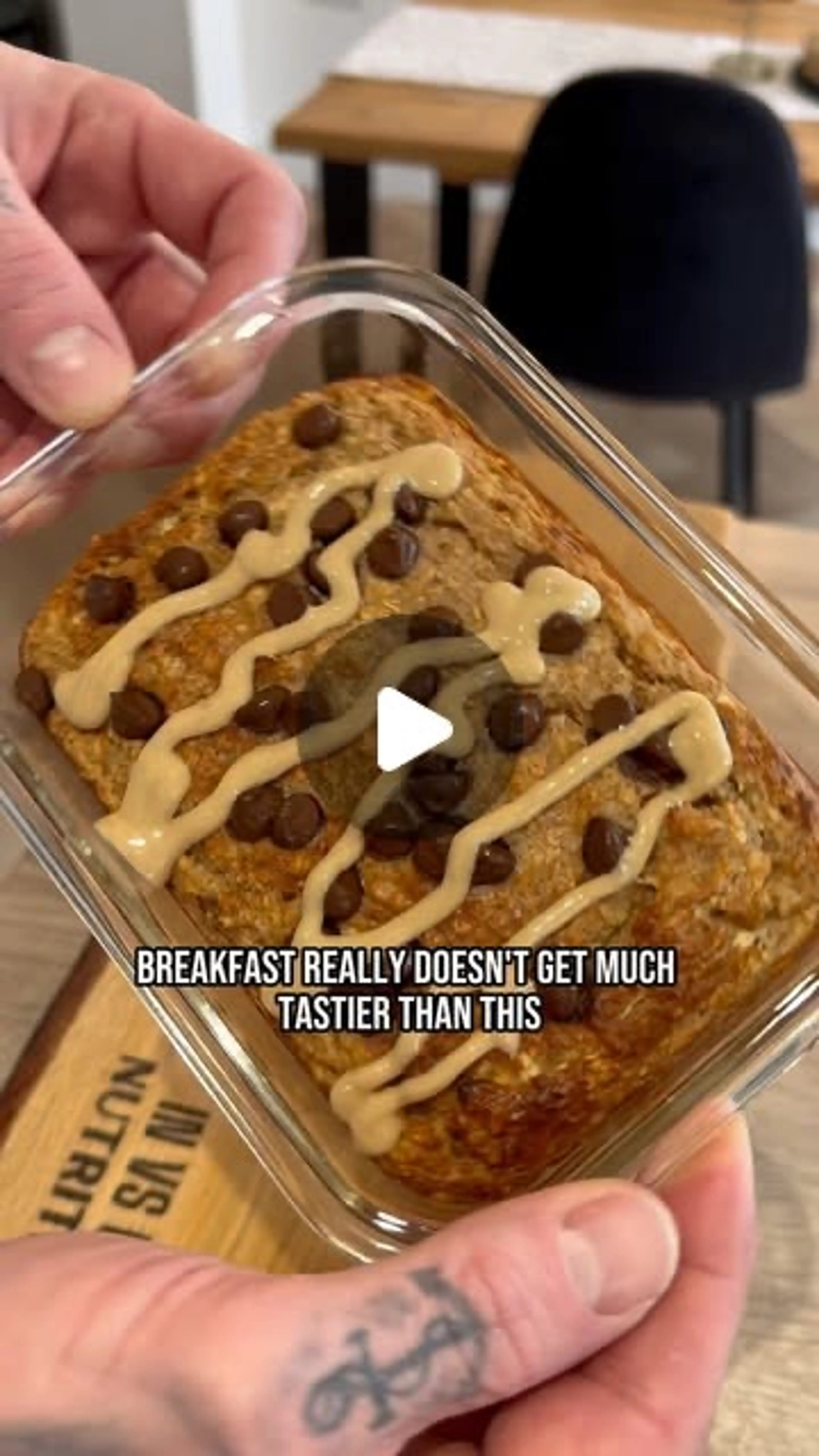 Banana Bread Baked Oats