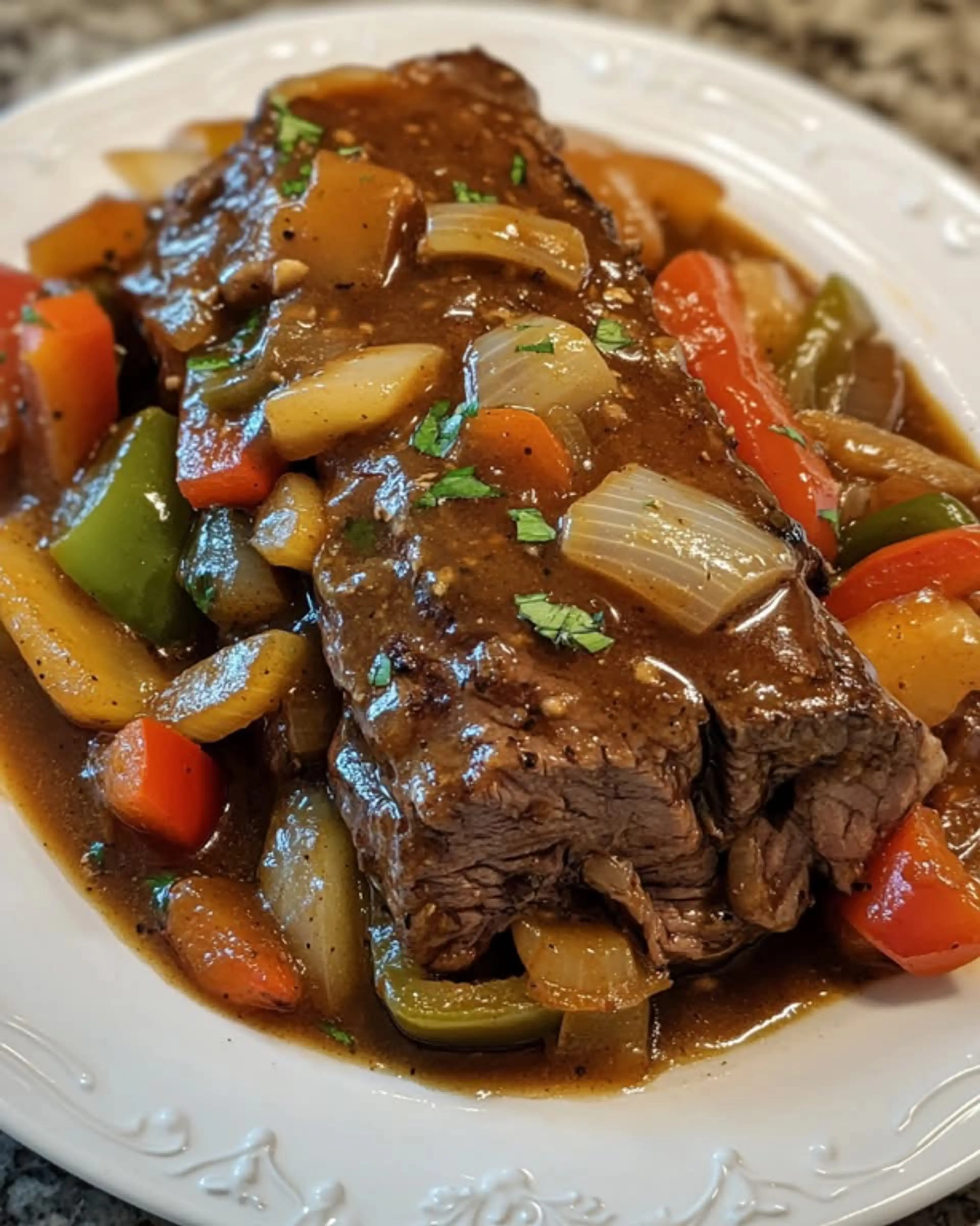 Pepper Steak, Peppers, & Carrots