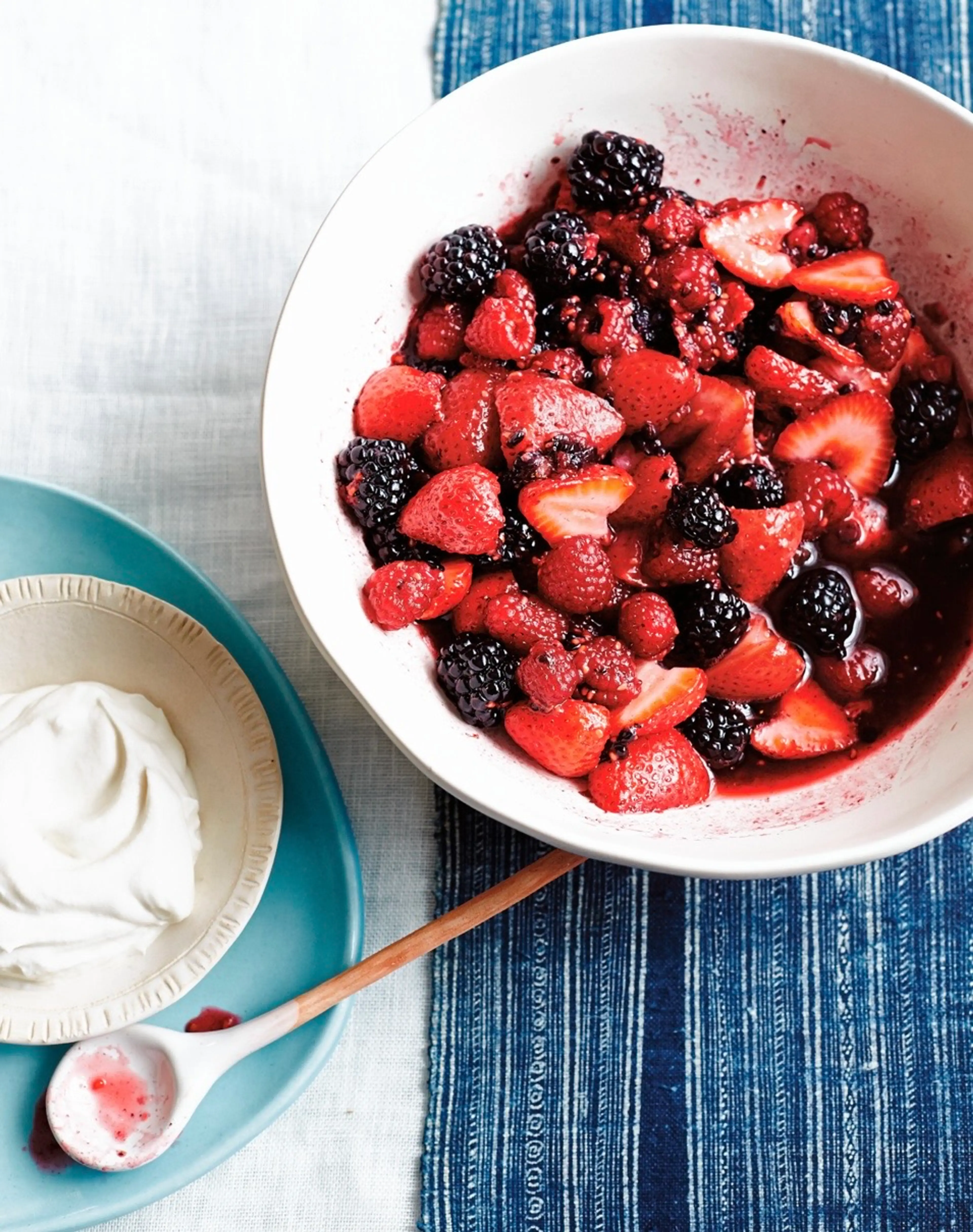 Berry Mascarpone with Cream