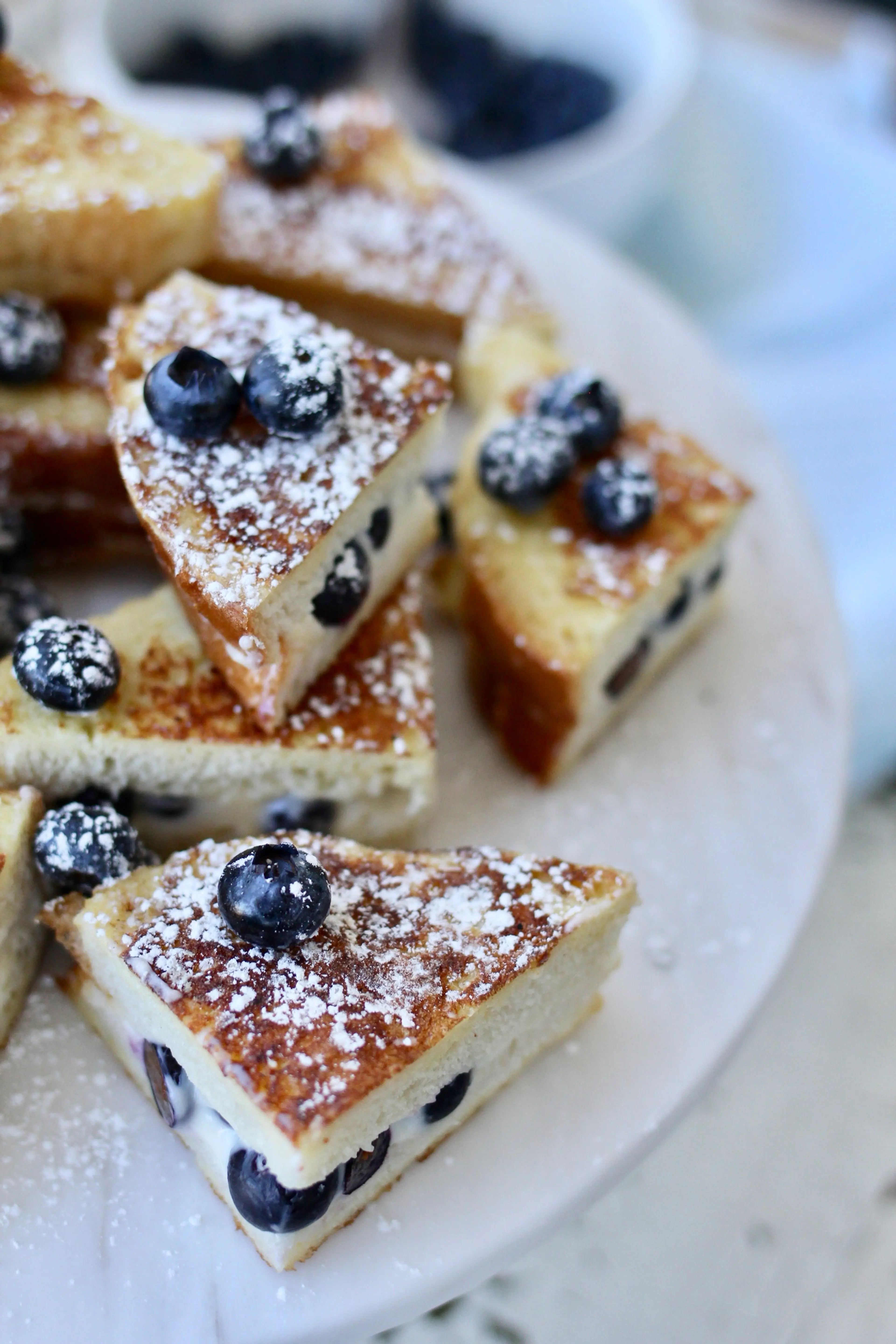 Blueberry Cream Cheese Stuffed French Toast