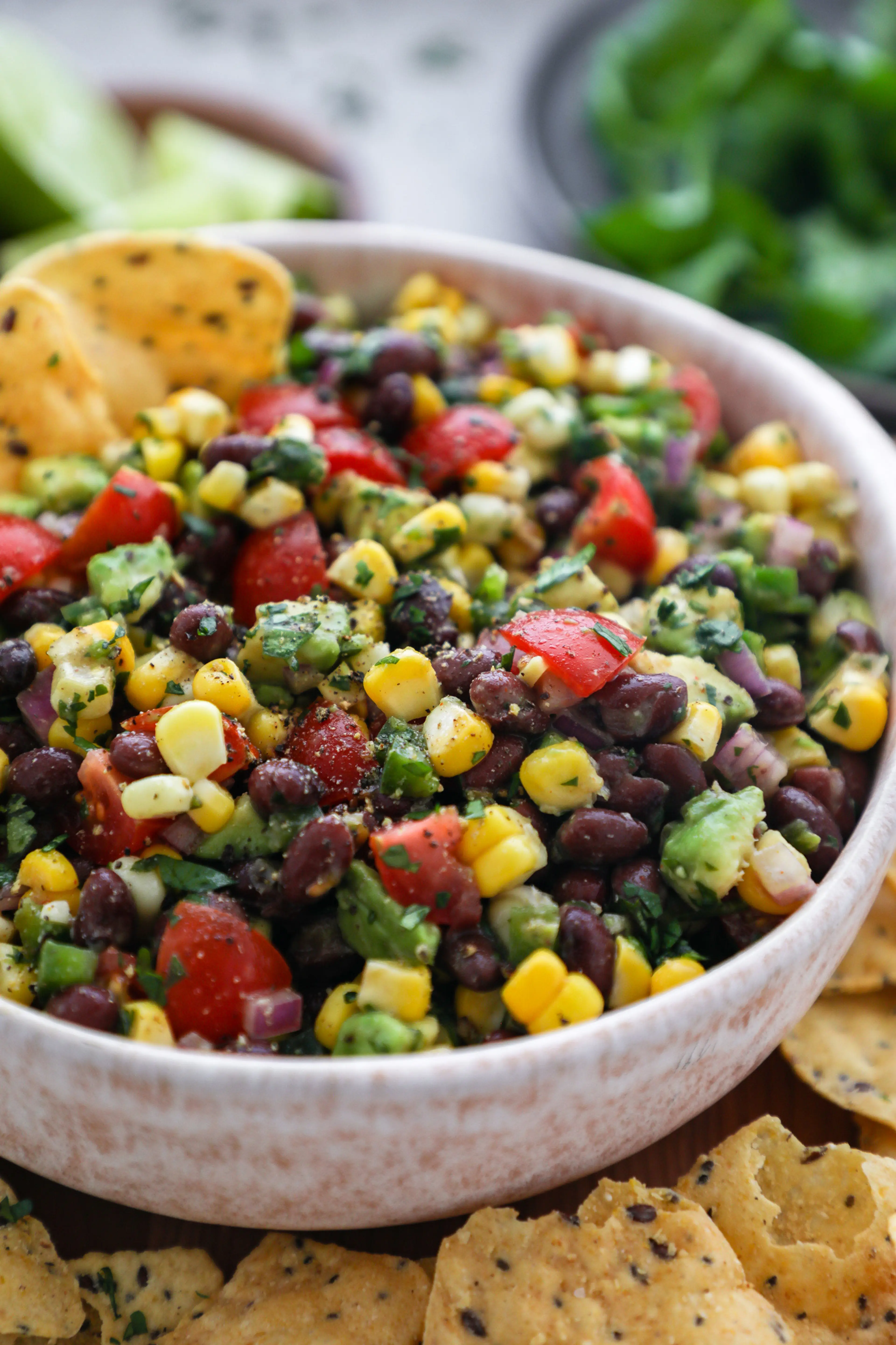 Black Bean Corn Salsa with Avocado