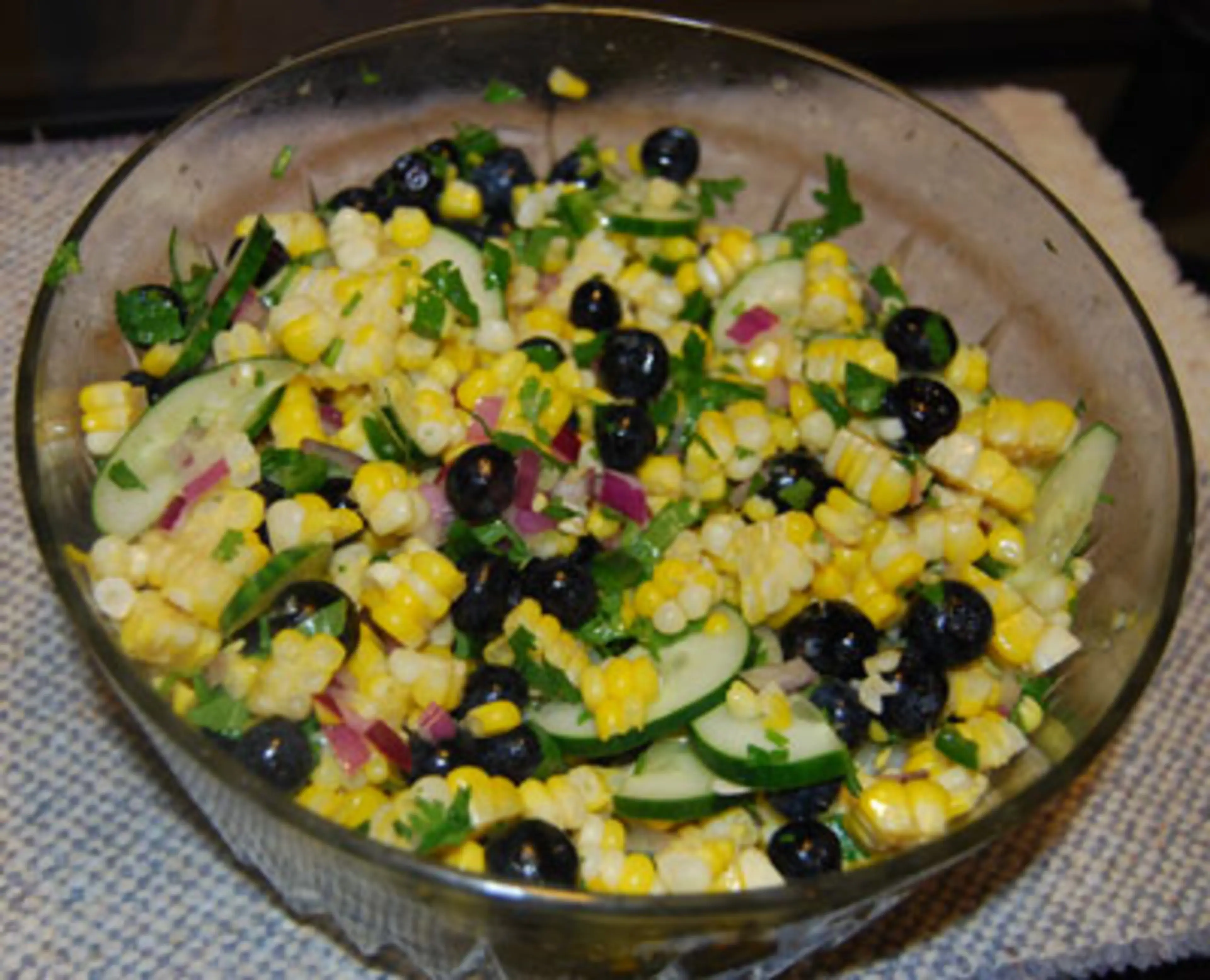 Summer Corn & Blueberry Salad