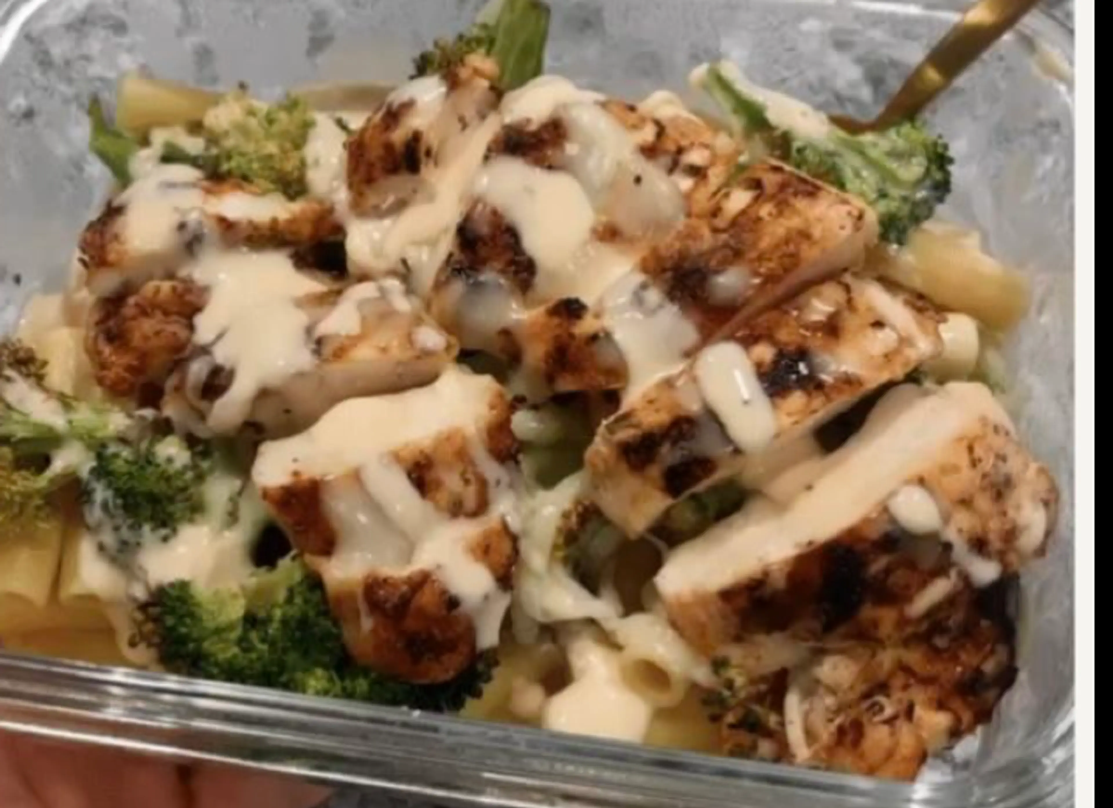chicken alfredo Bowl