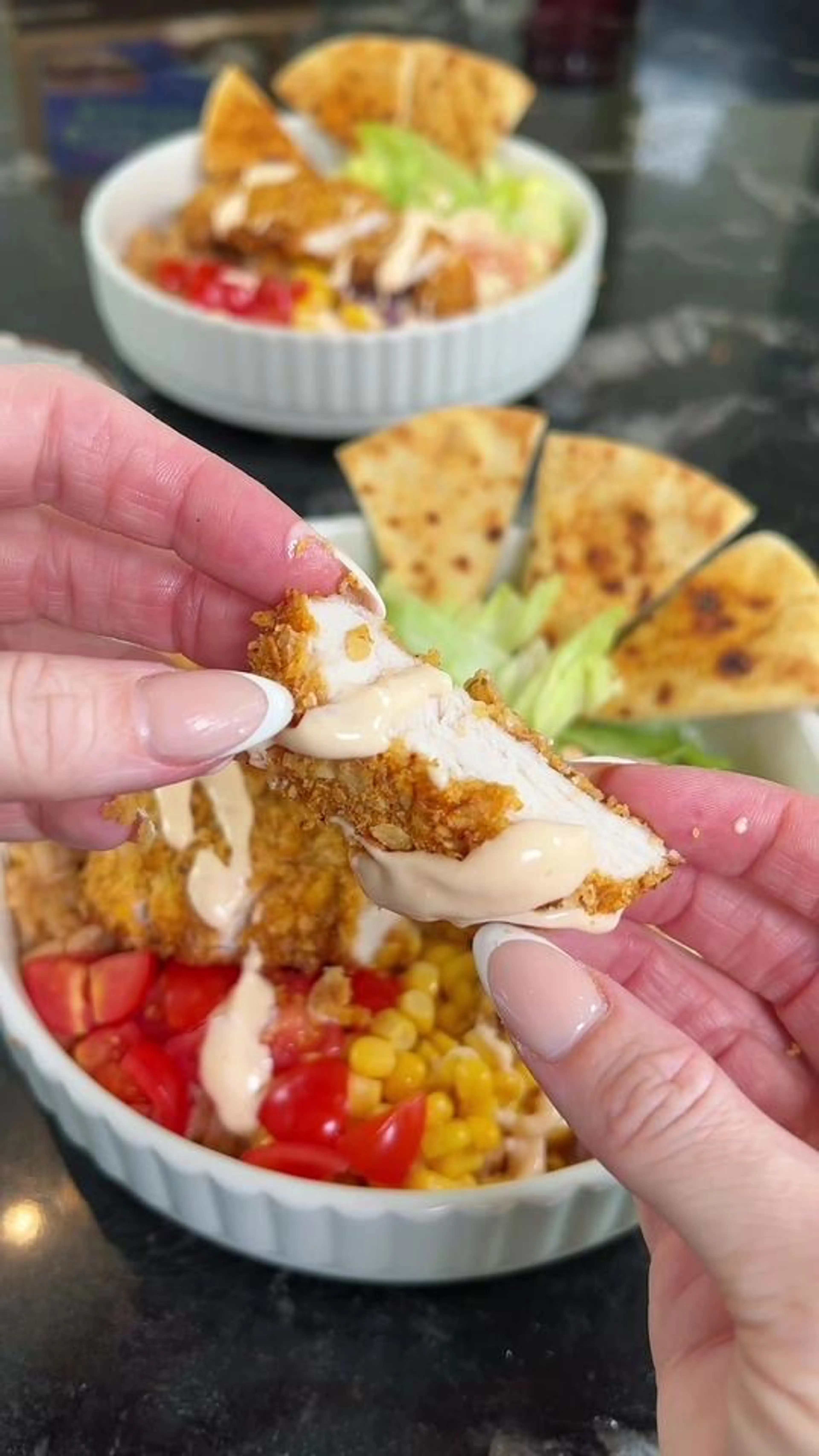 Crispy Peri Chicken Burrito Bowls