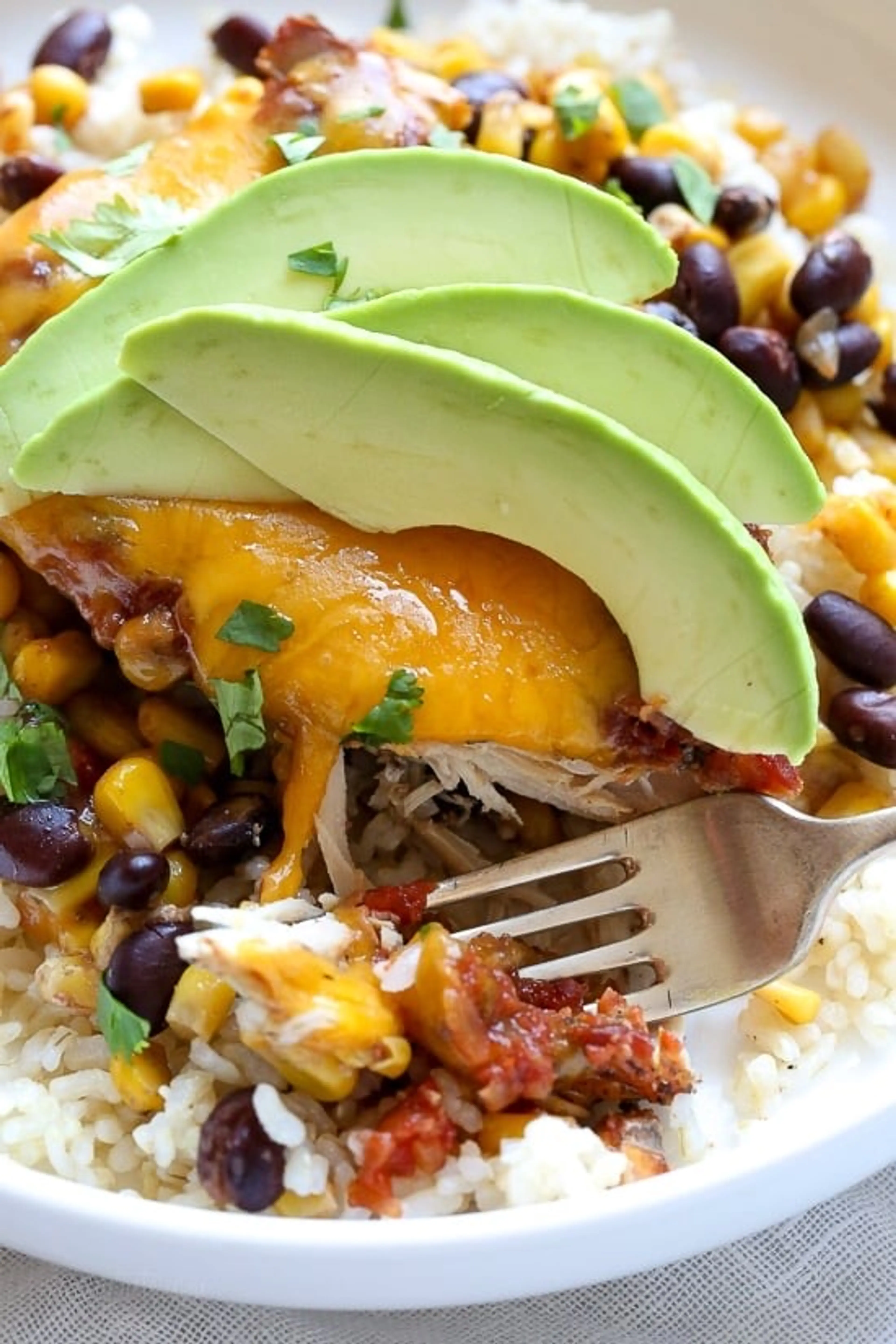 Slow Cooker Salsa Chicken with Black Beans and Corn