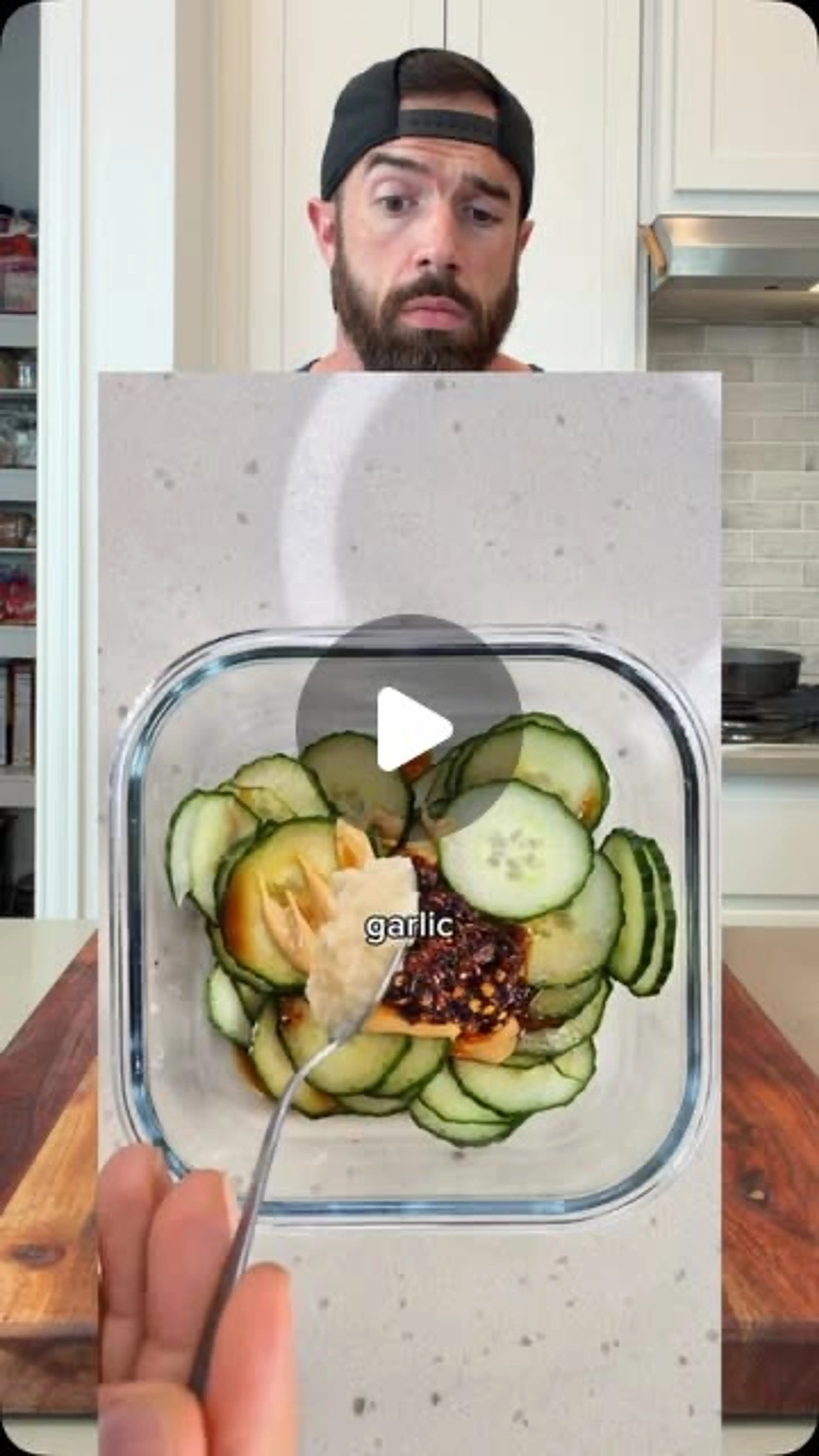 High Protein Chili Peanut Cucumber Salad