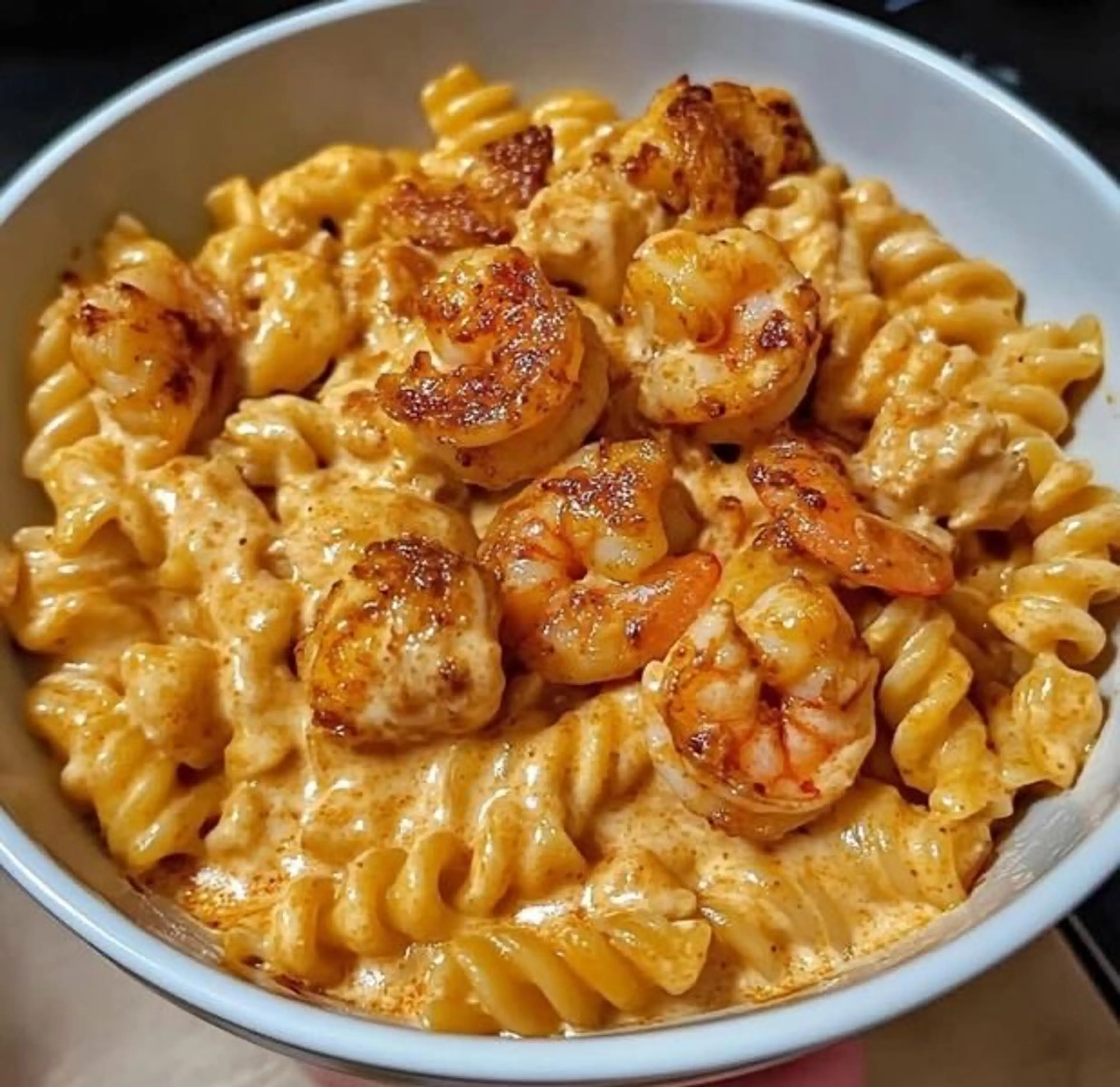 Creamy Cajun Shrimp and Chicken Pasta