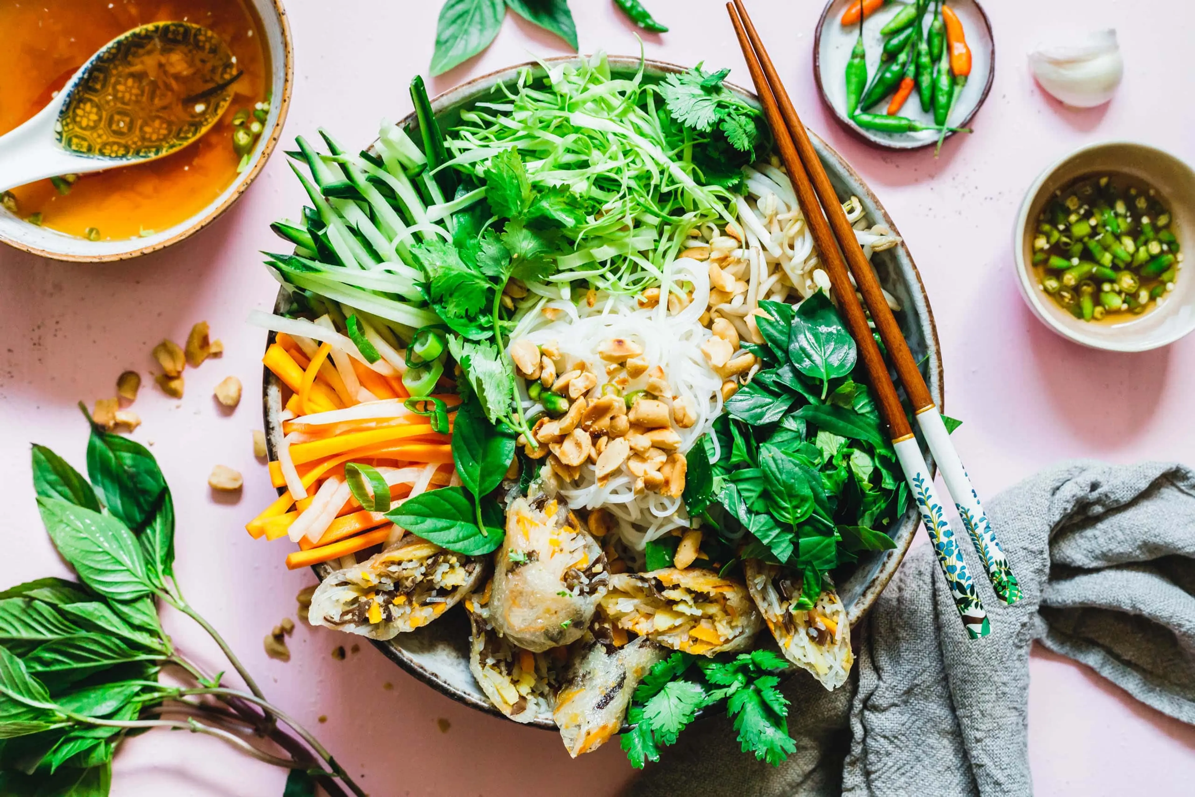 Bun Chay – vietnamesischer Reisnudelsalat