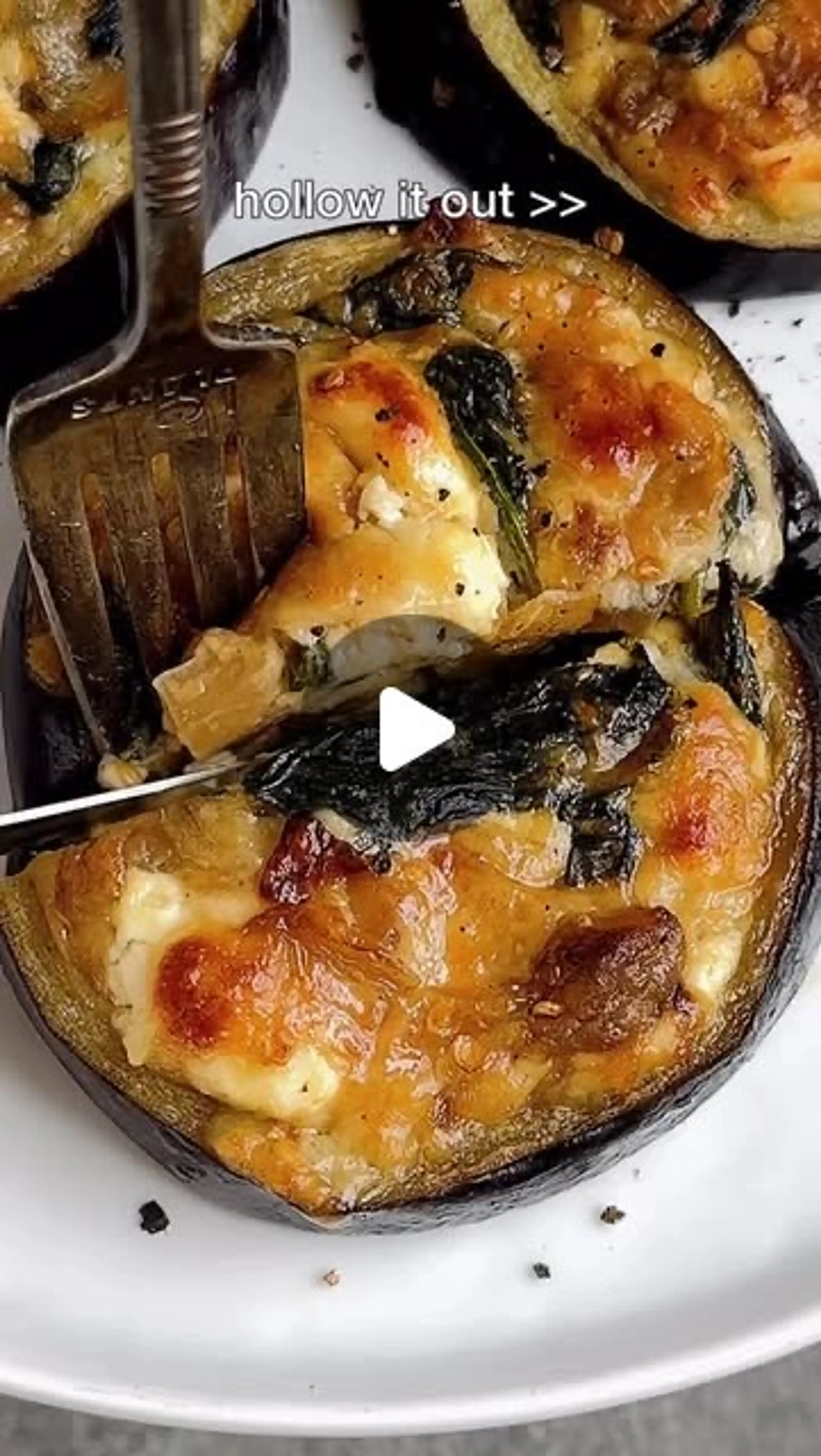Spinach & Cheese Stuffed Eggplant Rounds! You’ve Been Slicin