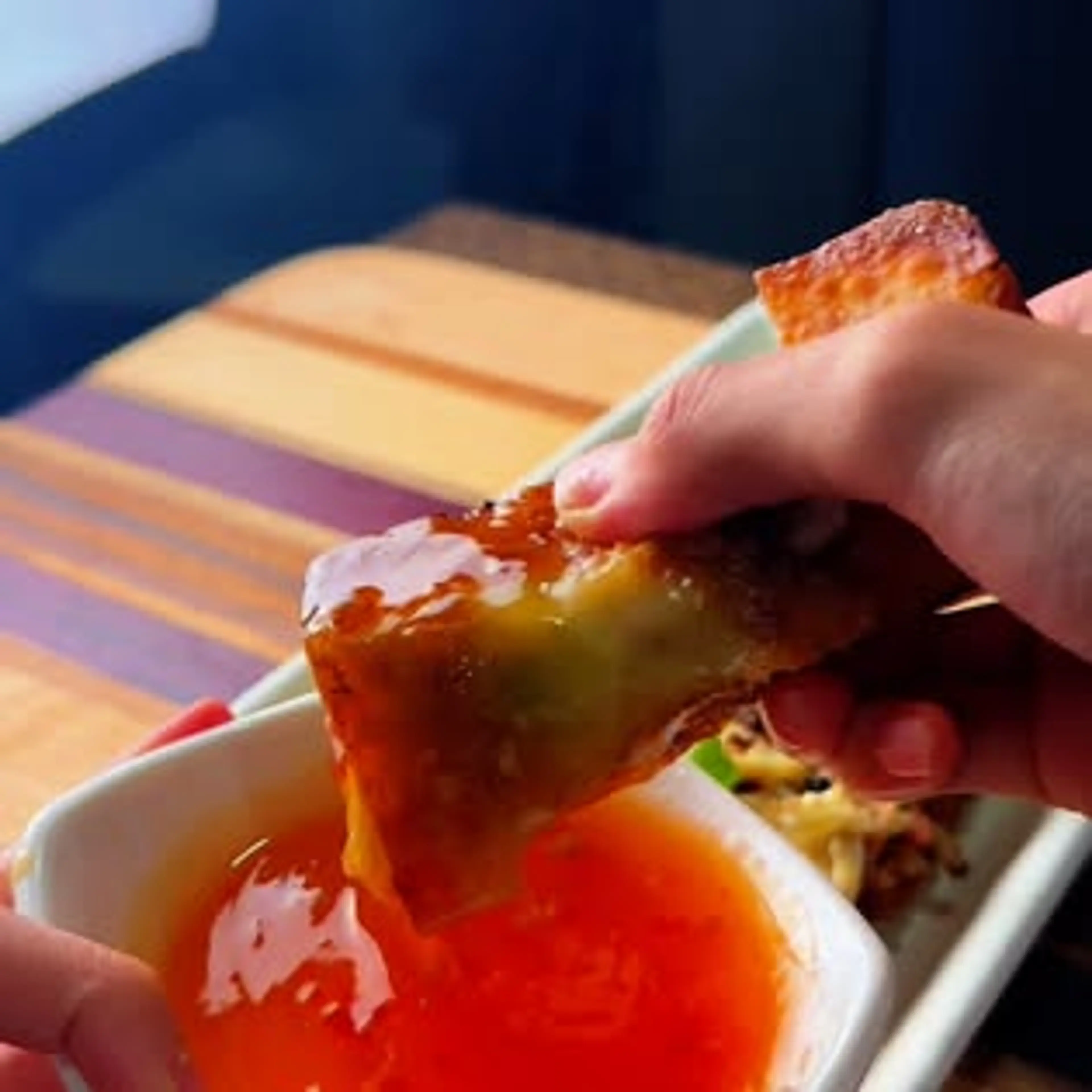 Crab Rangoon Tostadas