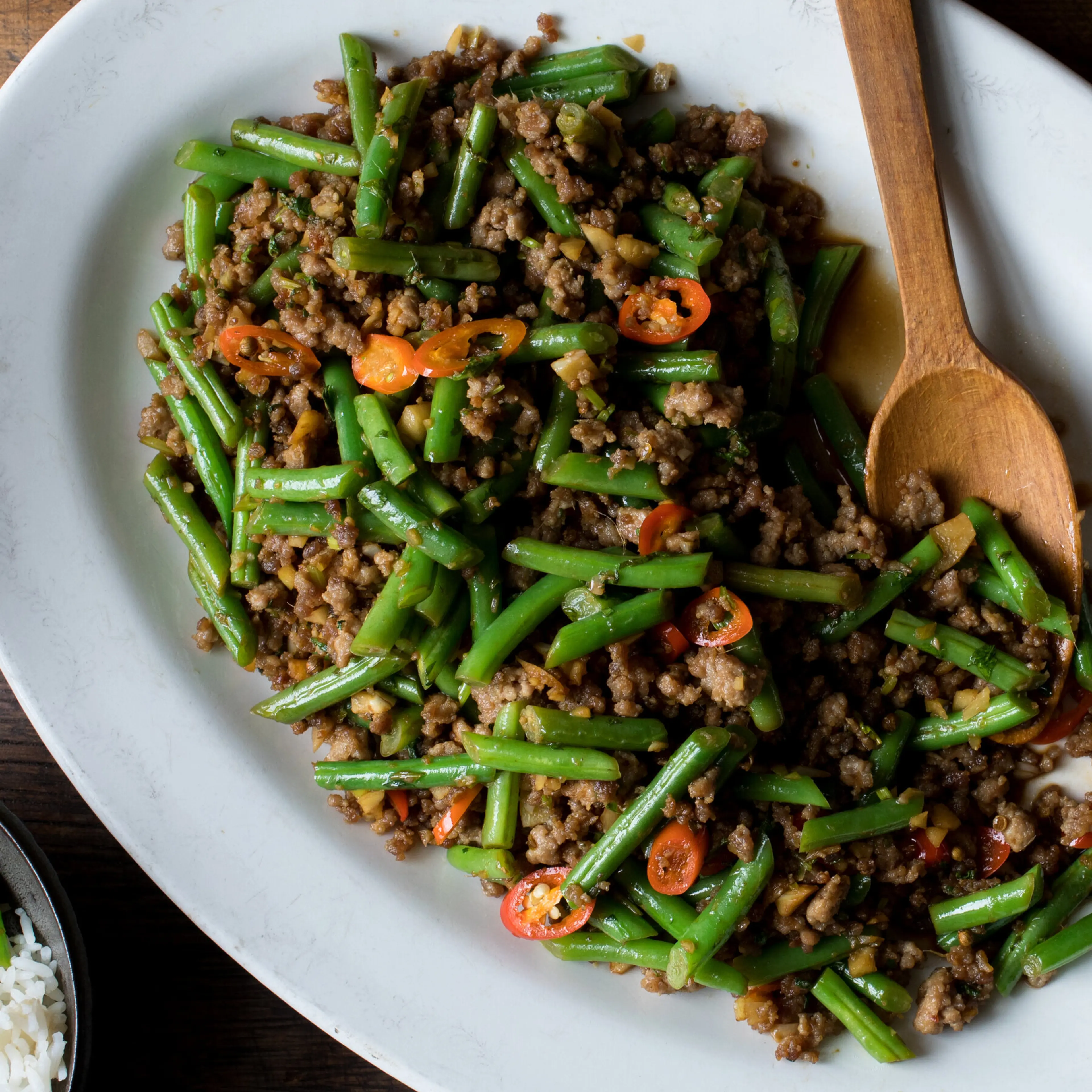 Stir-Fried Green Beans With Pork and Chiles