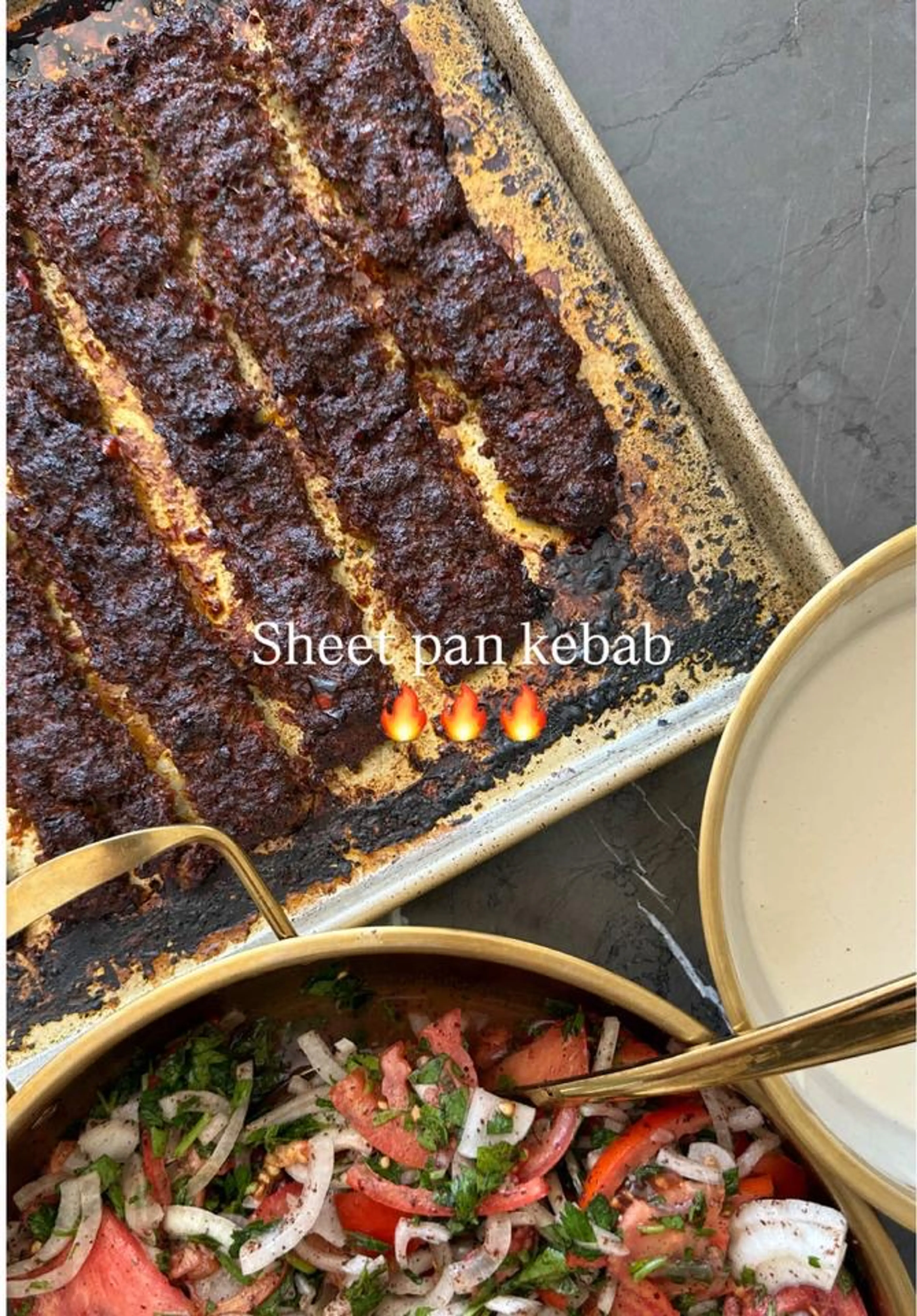Sheet Pan Kebab Laffa 🌿🔥
