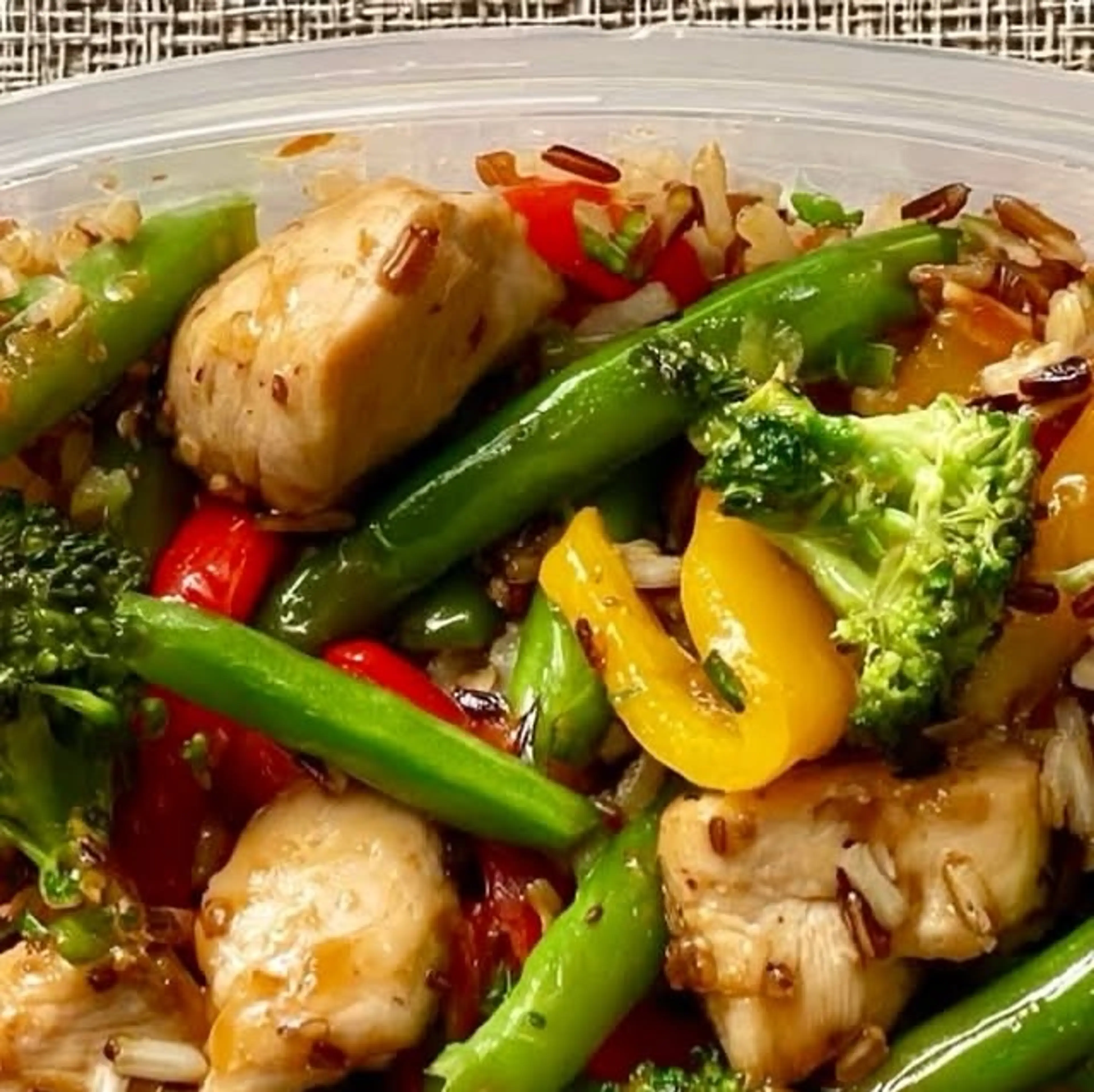 Chicken Stir-fry with Vegetables & Rice