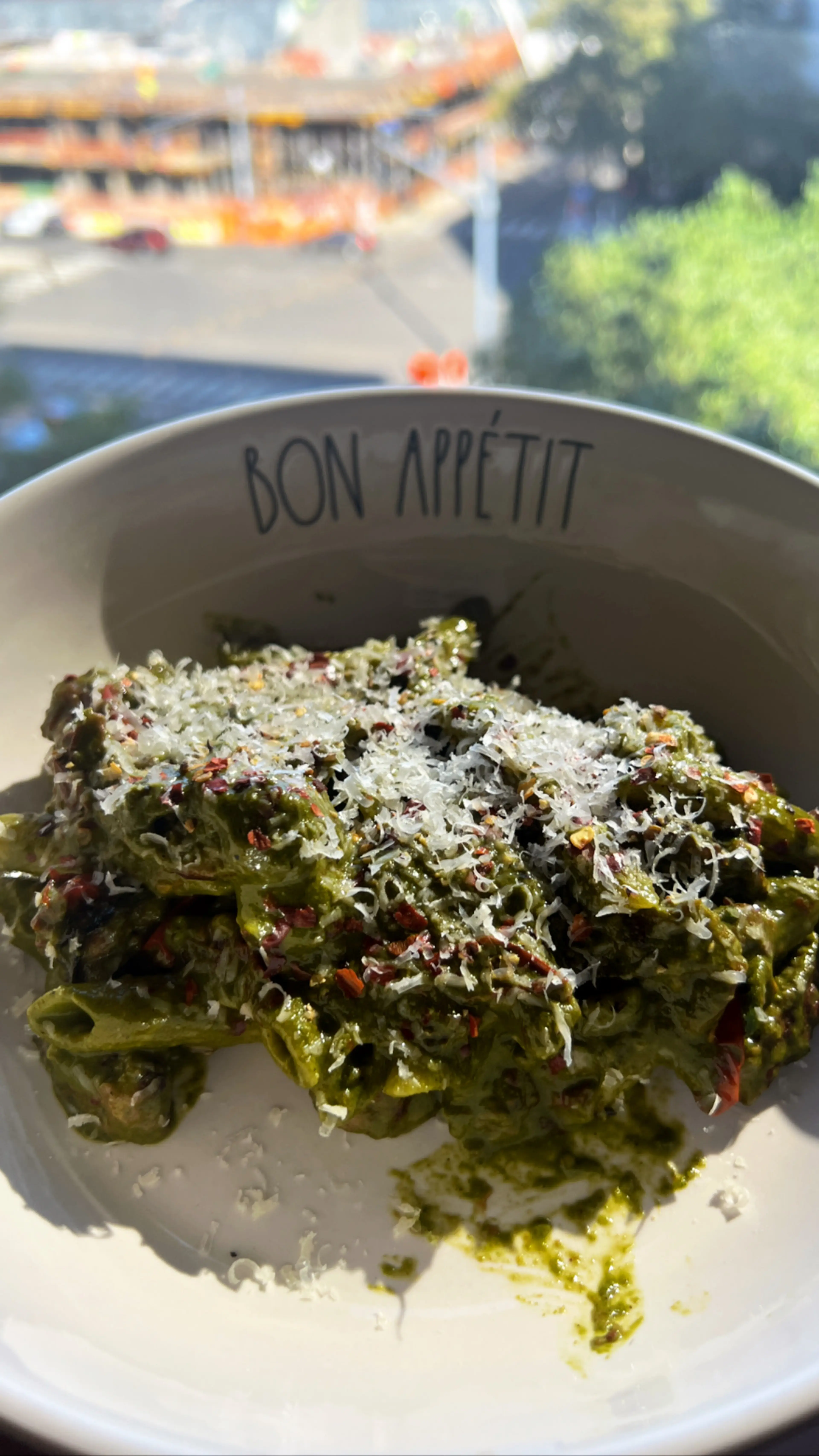 Pesto Pasta with Sweet Sausage