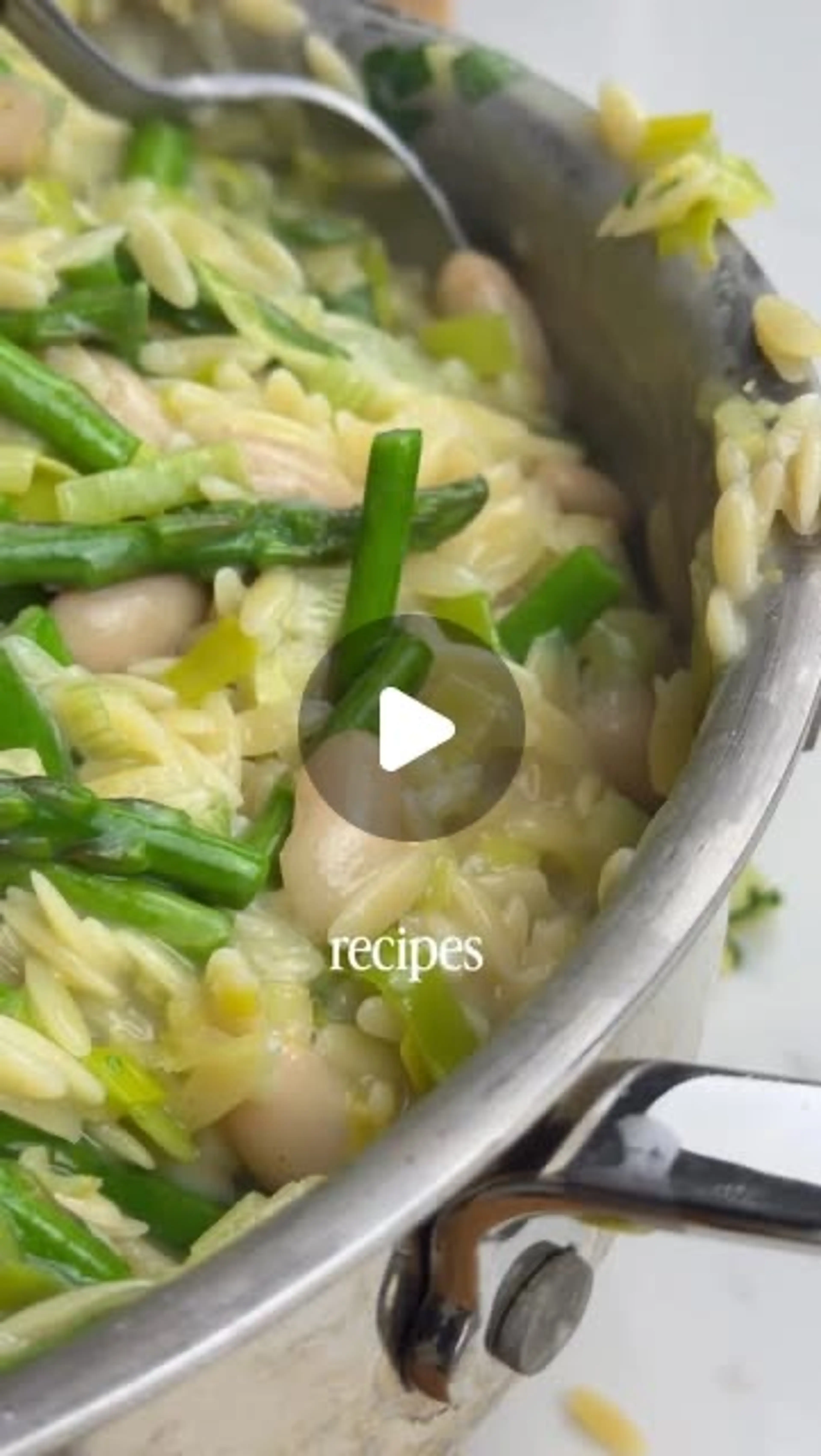 Asparagus & Leek Lemony Orzo