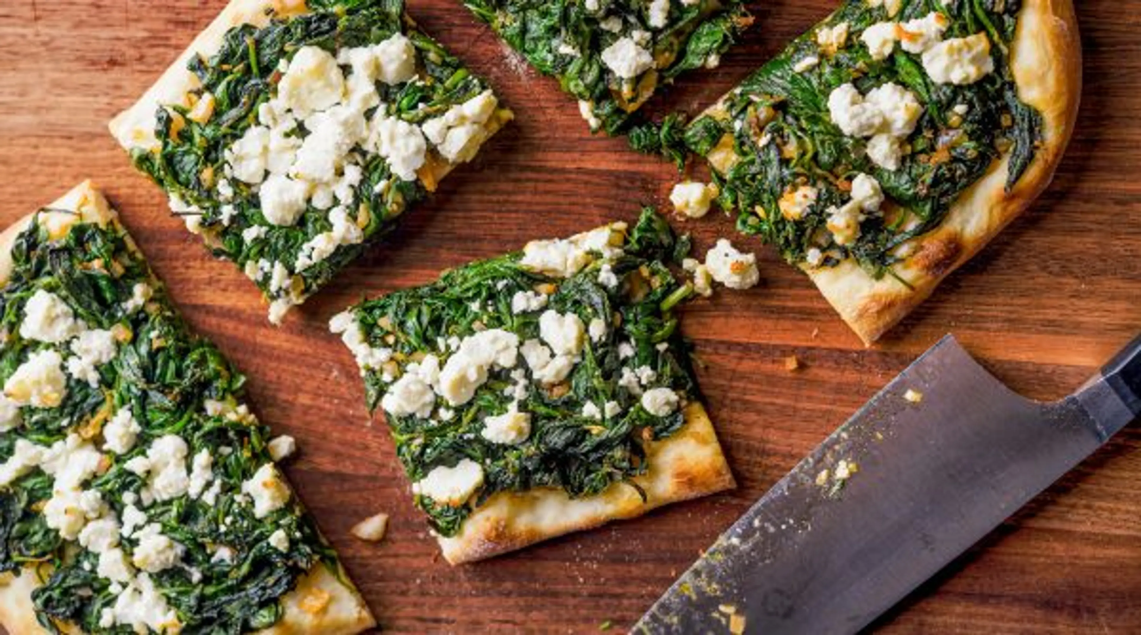 Spinach and Feta Flatbreads