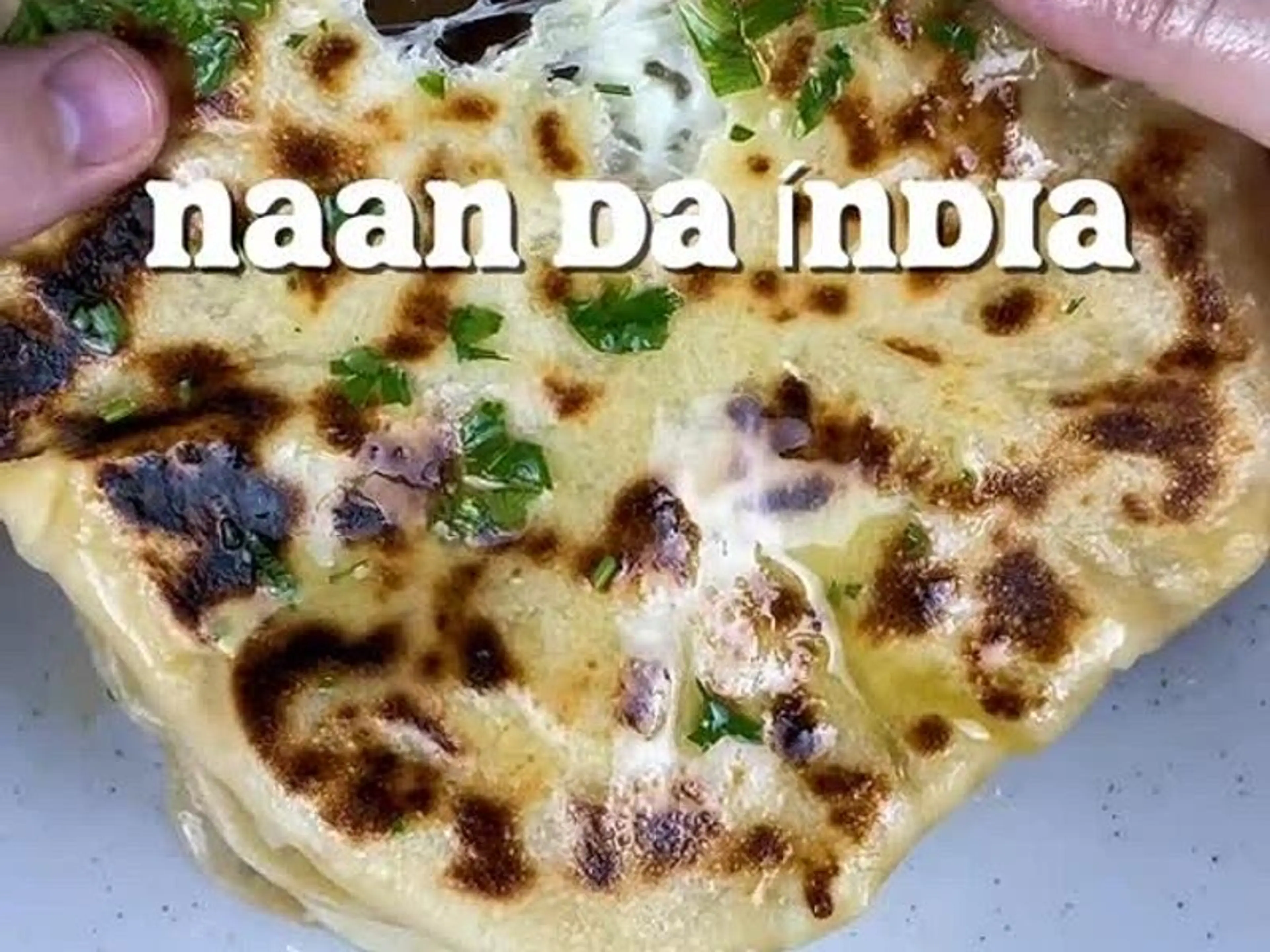 Pão naan da Índia 🇮🇳