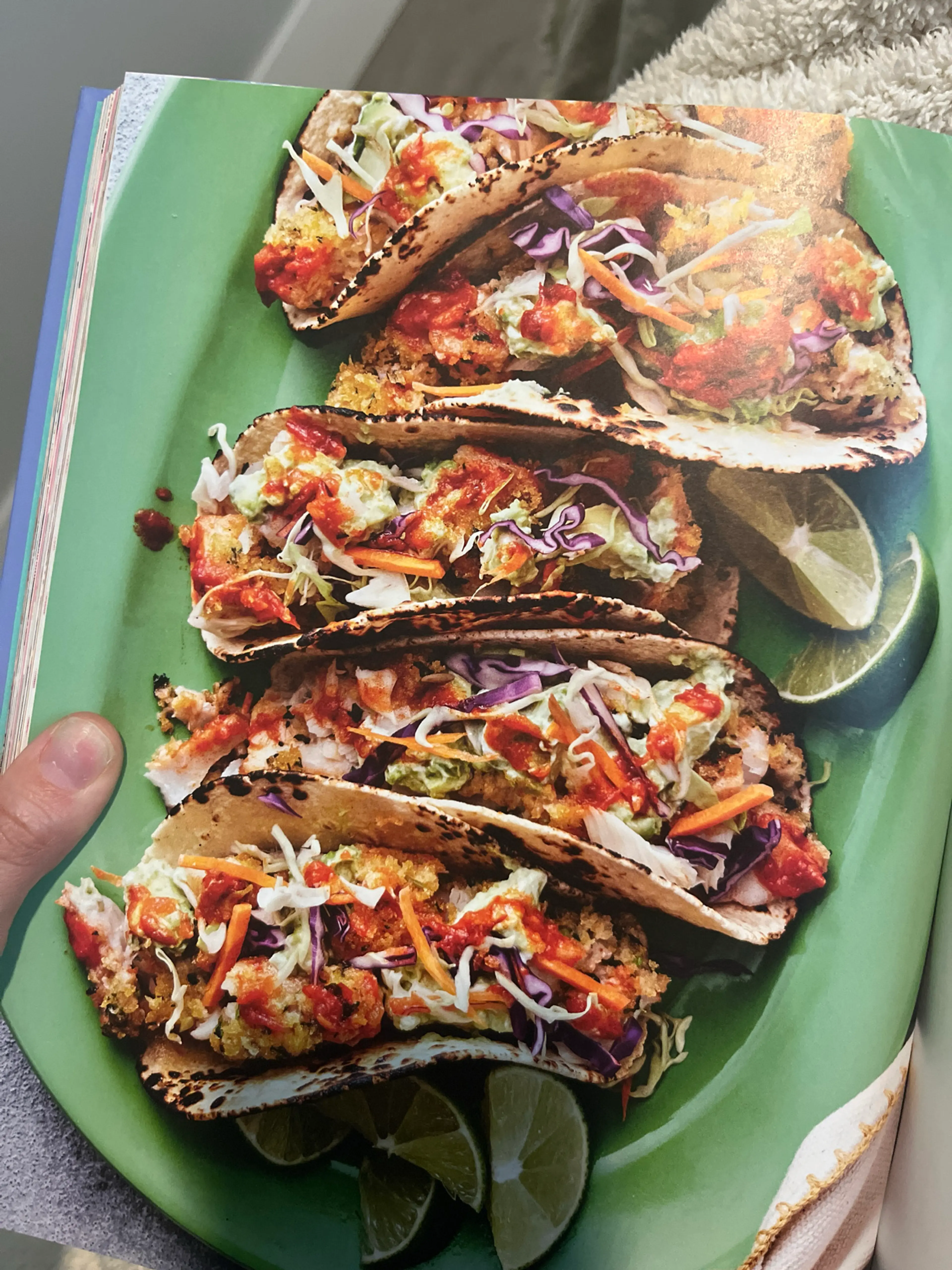 CRUNCHY HONEY HARISSA FISH TACOS